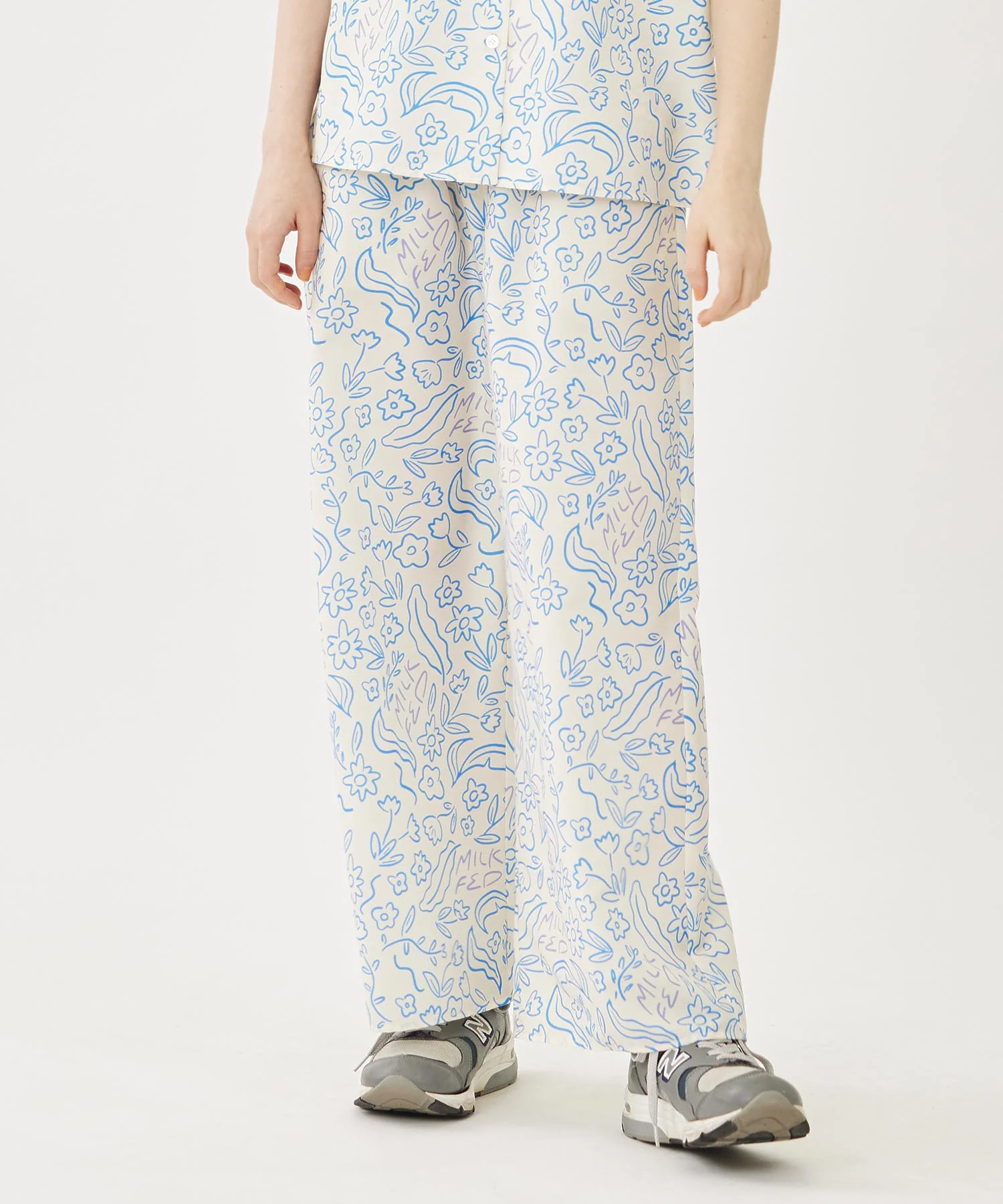 FLORAL WIDE PANTS - Image 6