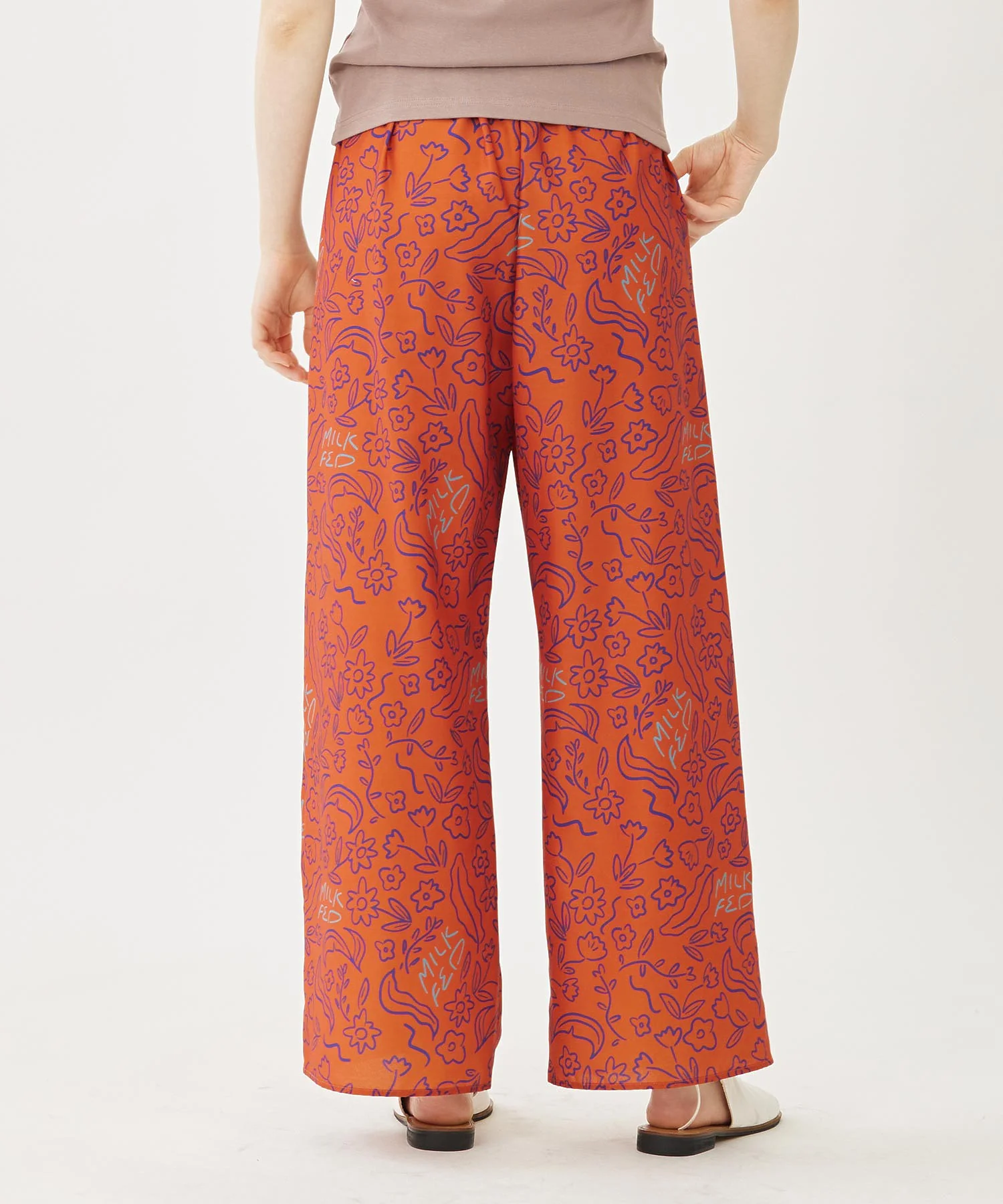 FLORAL WIDE PANTS - Image 7