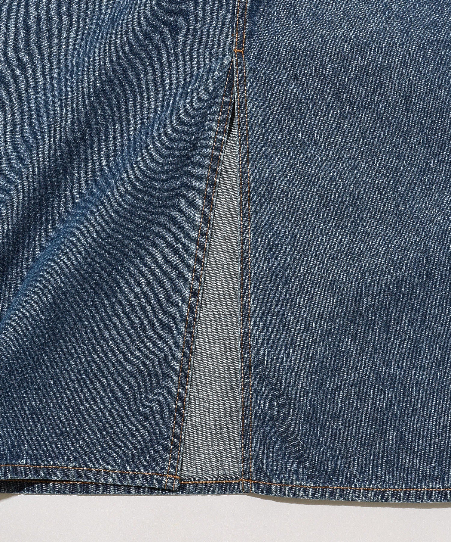 DENIM LONG SKIRT - Image 45