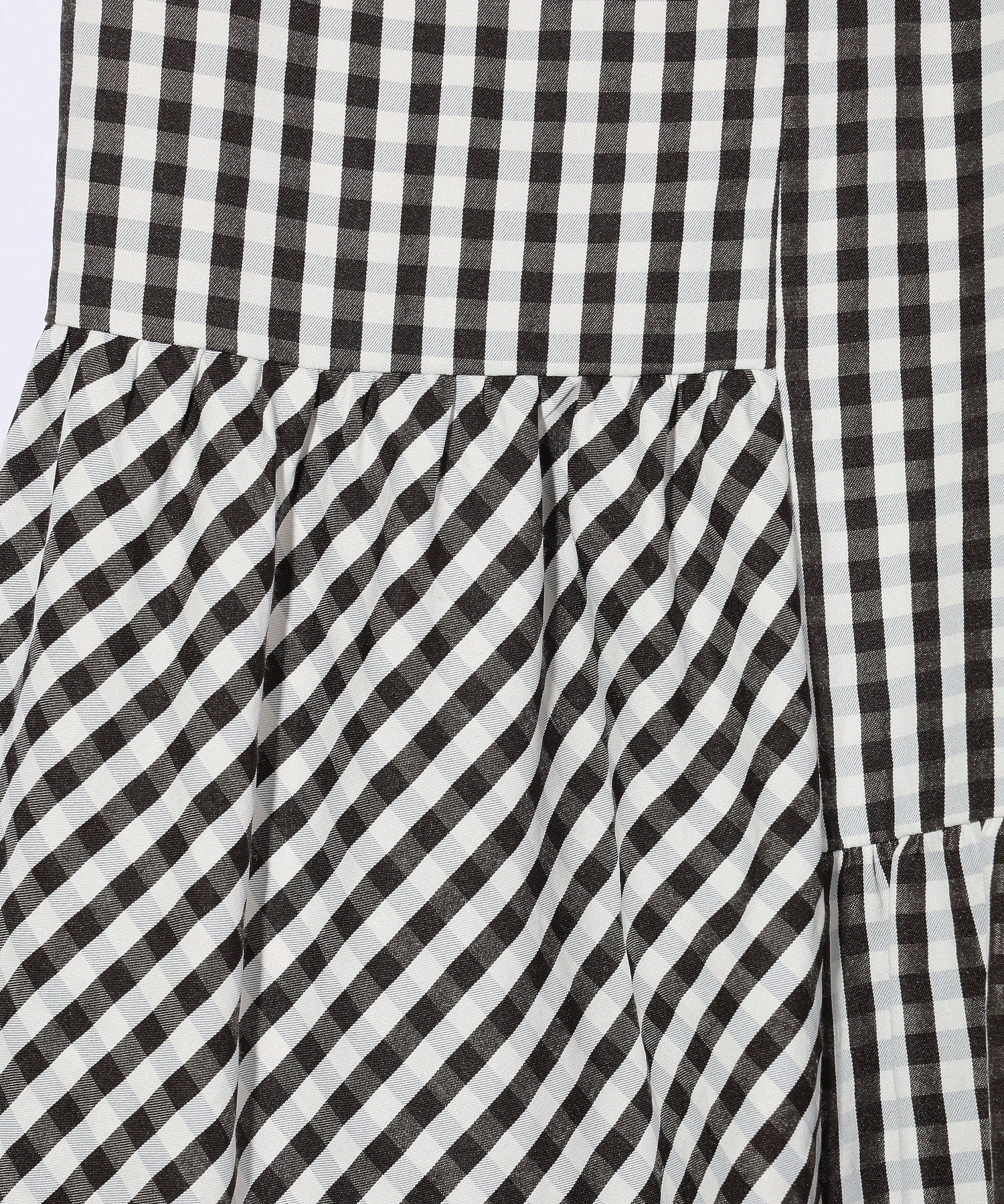 GINGHAM TIERED  SKIRT - Image 20