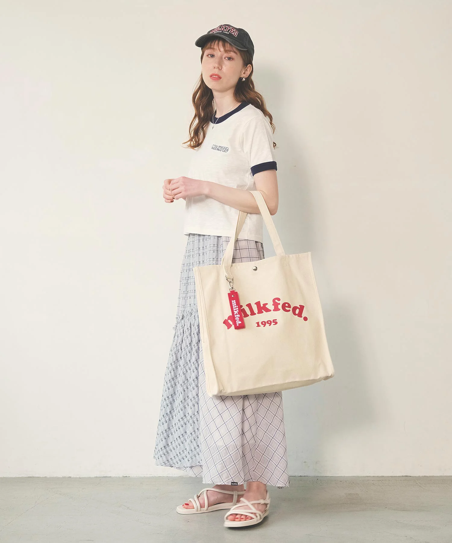 PLAID SHEER TIERED SKIRT - Image 11
