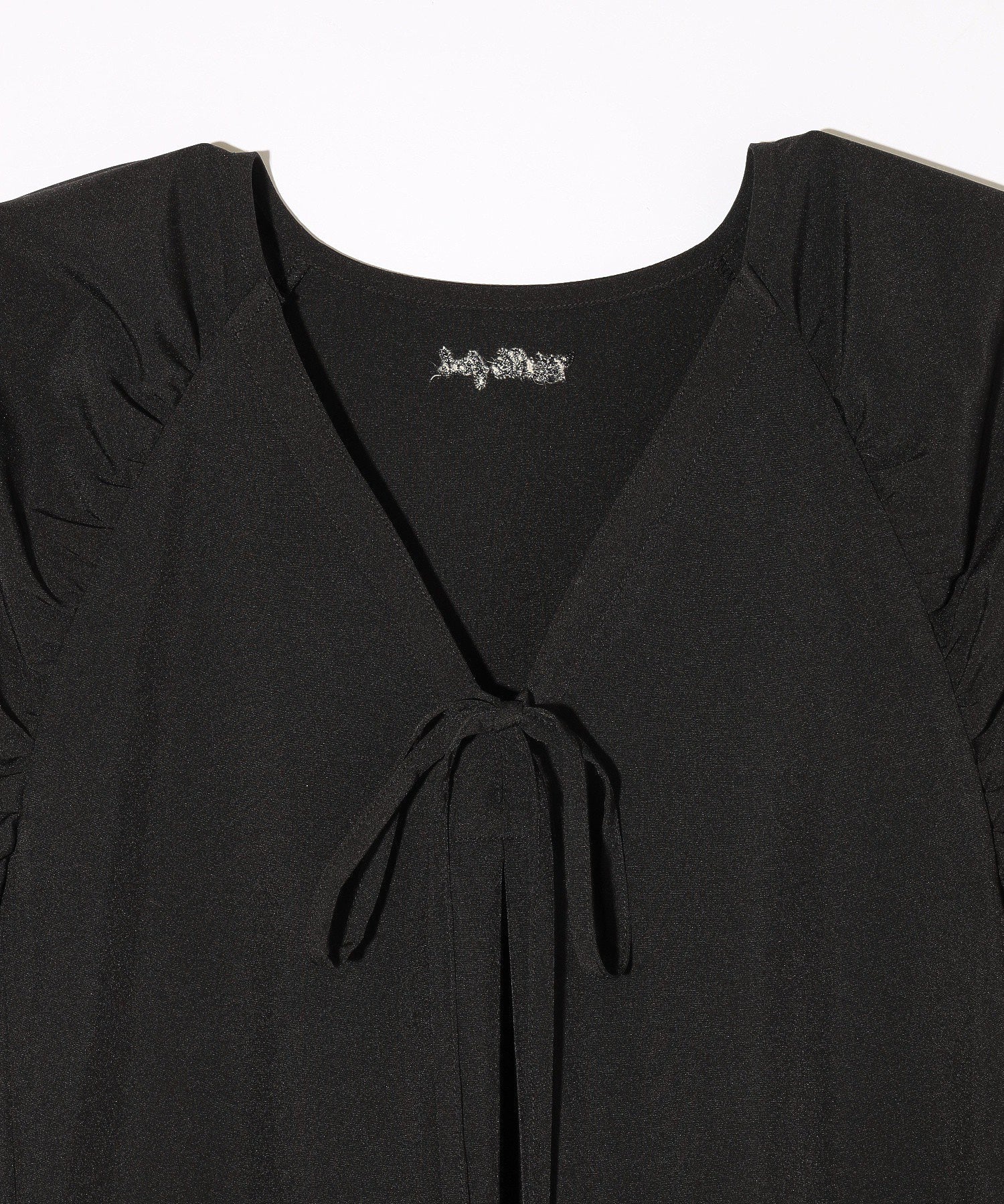 GATHERED BALLOON SLEEVE DRESS - Image 10