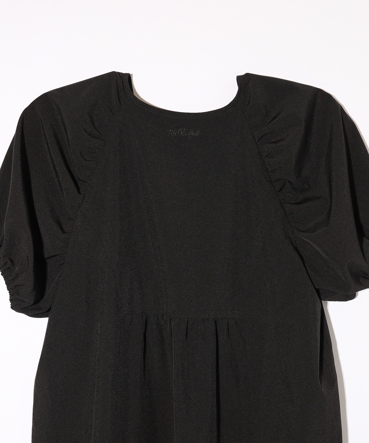 GATHERED BALLOON SLEEVE DRESS - Image 13