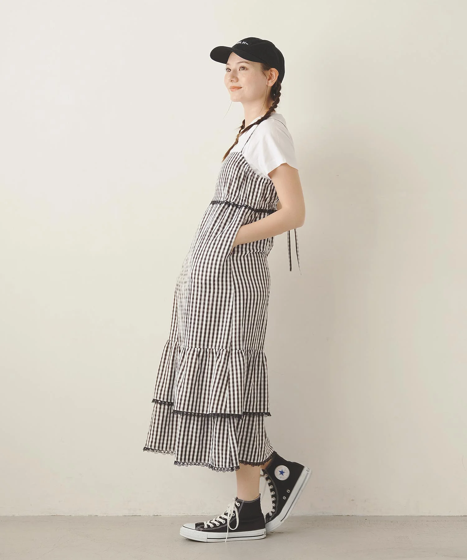 GINGHAM CAMISOLE DRESS - Image 6