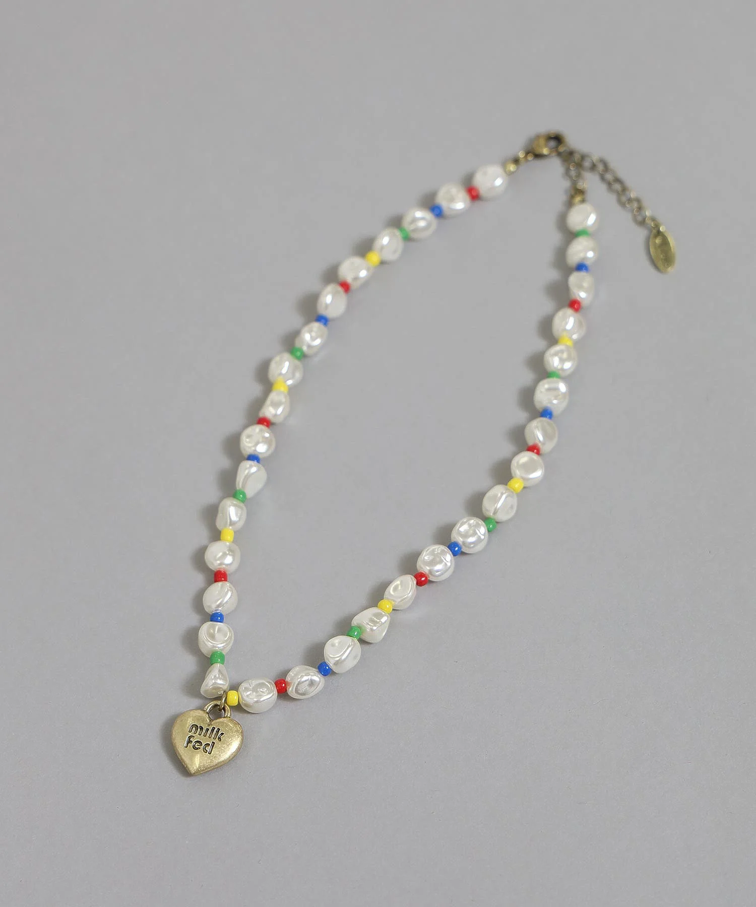 HEART CHARM BEADED NECKLACE - Image 7