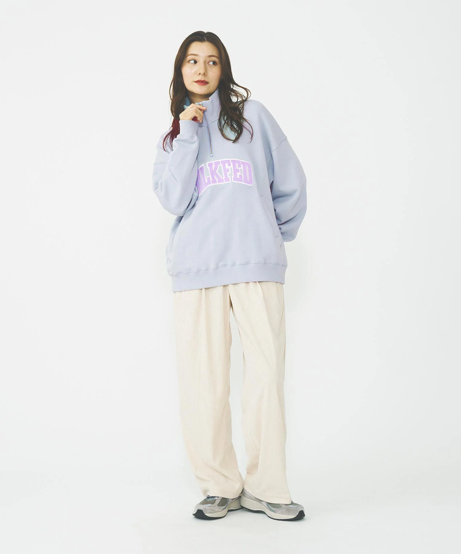 COLLEGE LOGO HALF ZIP TOP - Image 3