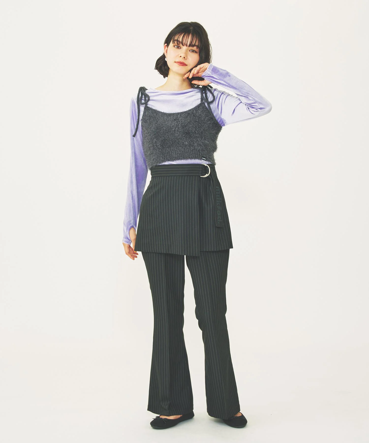 SHAGGY NECK RIBBON CAMISOLE - Image 10