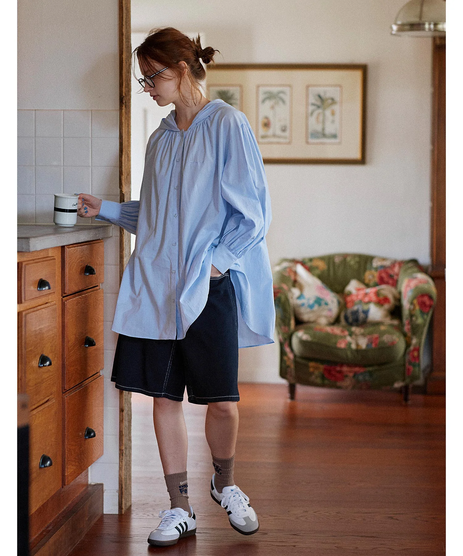 HOODED GATHER SHIRTS - Image 6