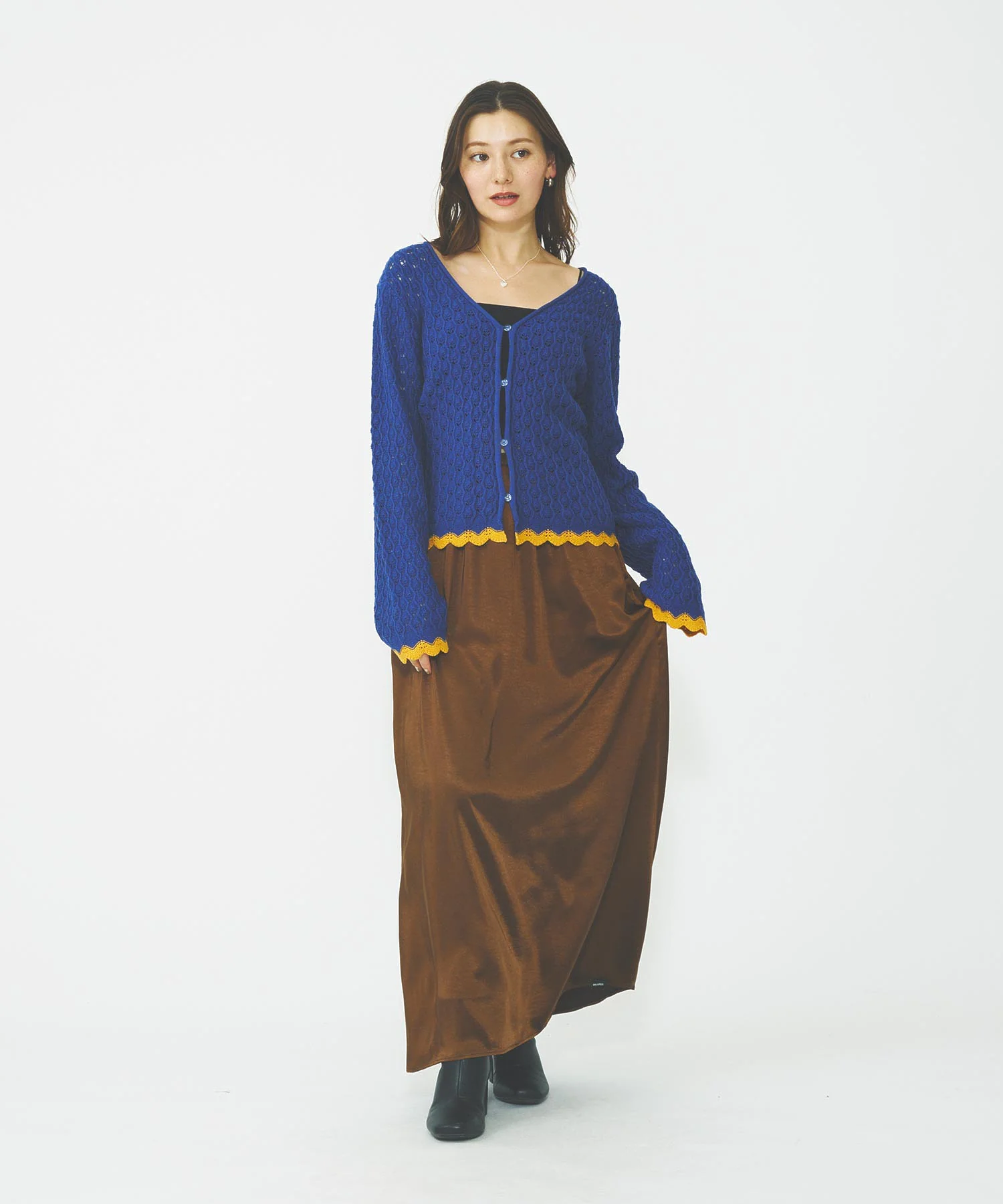 SCALLOP HEM KNIT CARDIGAN - Image 21