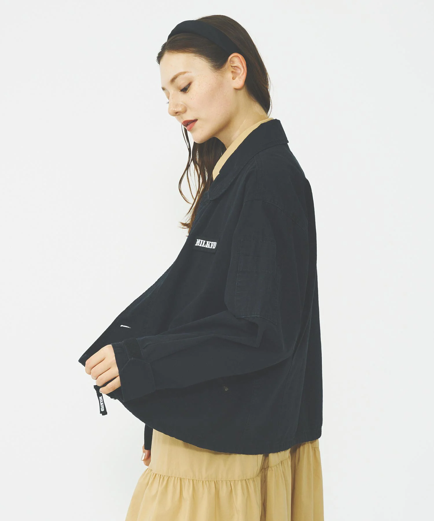 ROUND COLLAR MILITARY JACKET - Image 24