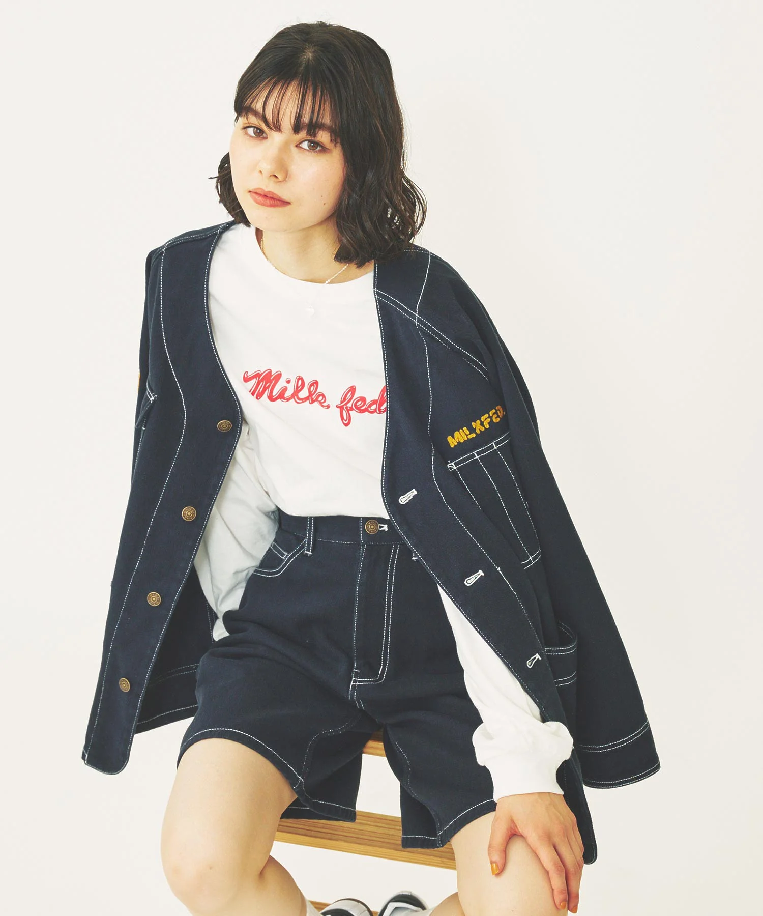 MANY PATCHED COLLARLESS JACKET - Image 11