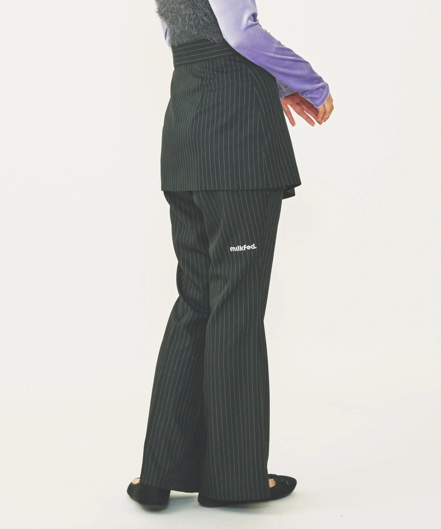 LAYERED FLARE PANTS - Image 4