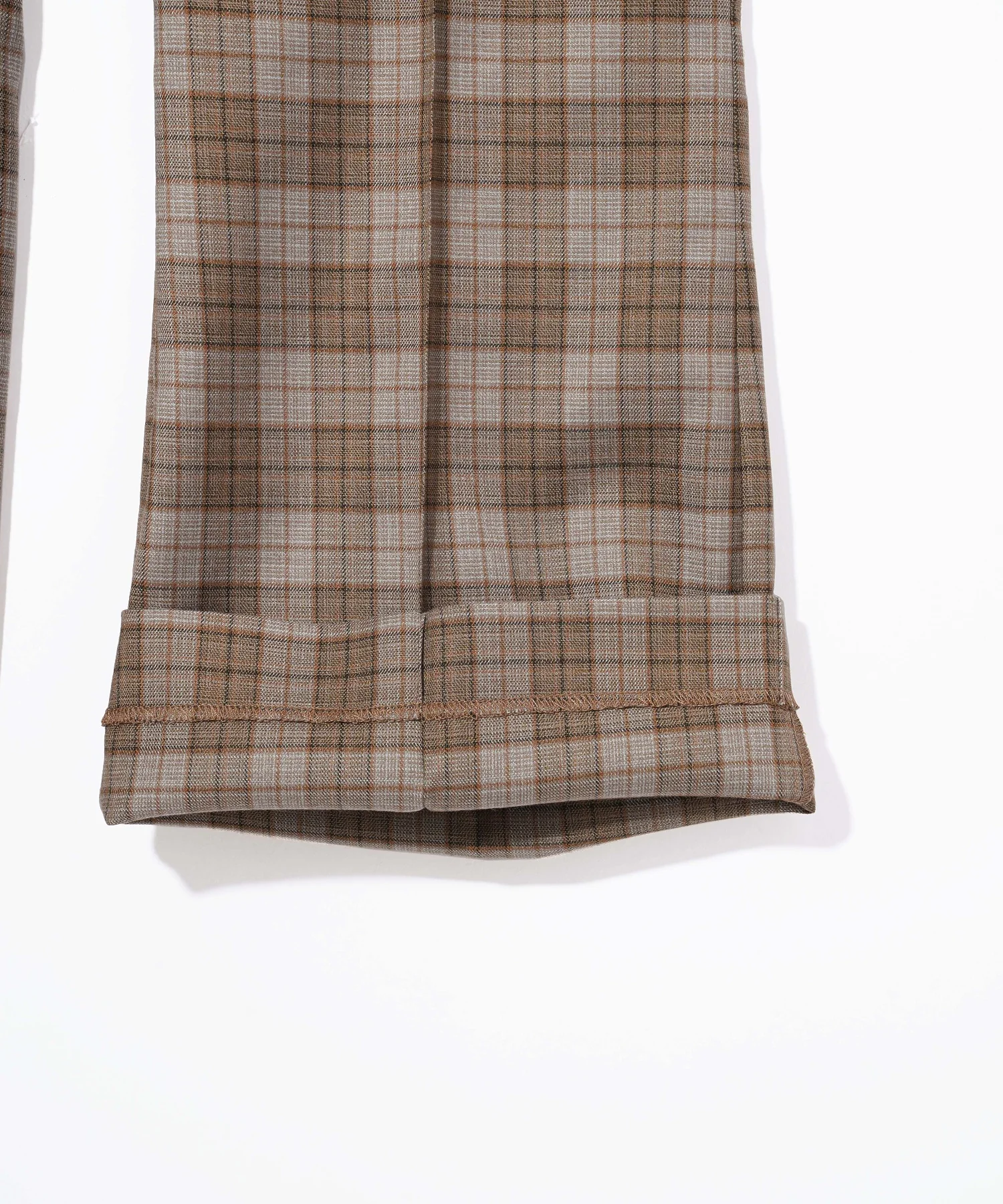 PLAID FLARED PANTS - Image 40