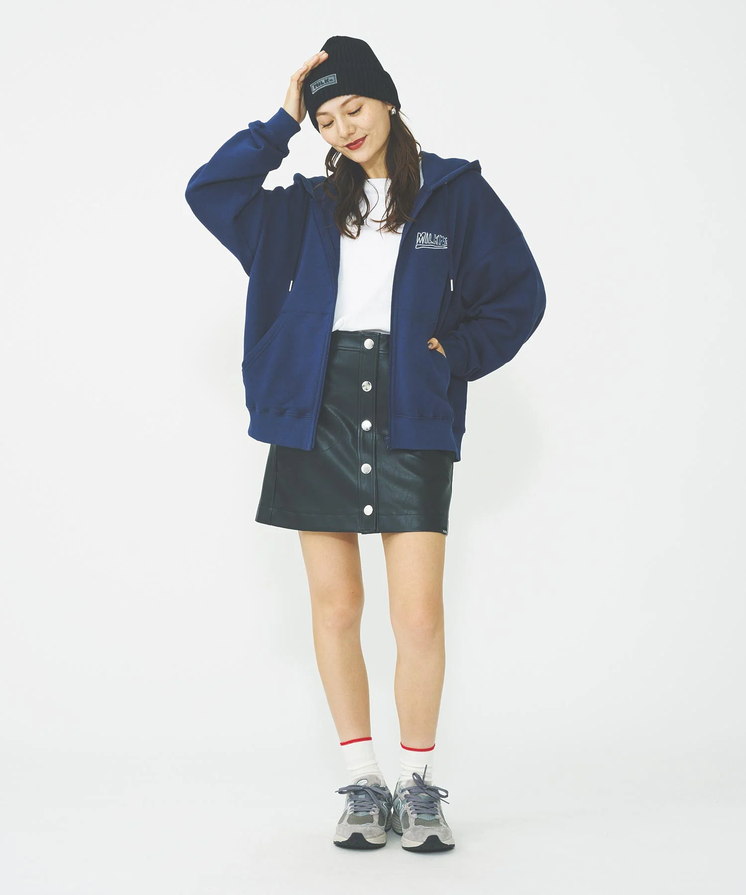 FAUX LEATHER HEART POCKET SKIRT - Image 13