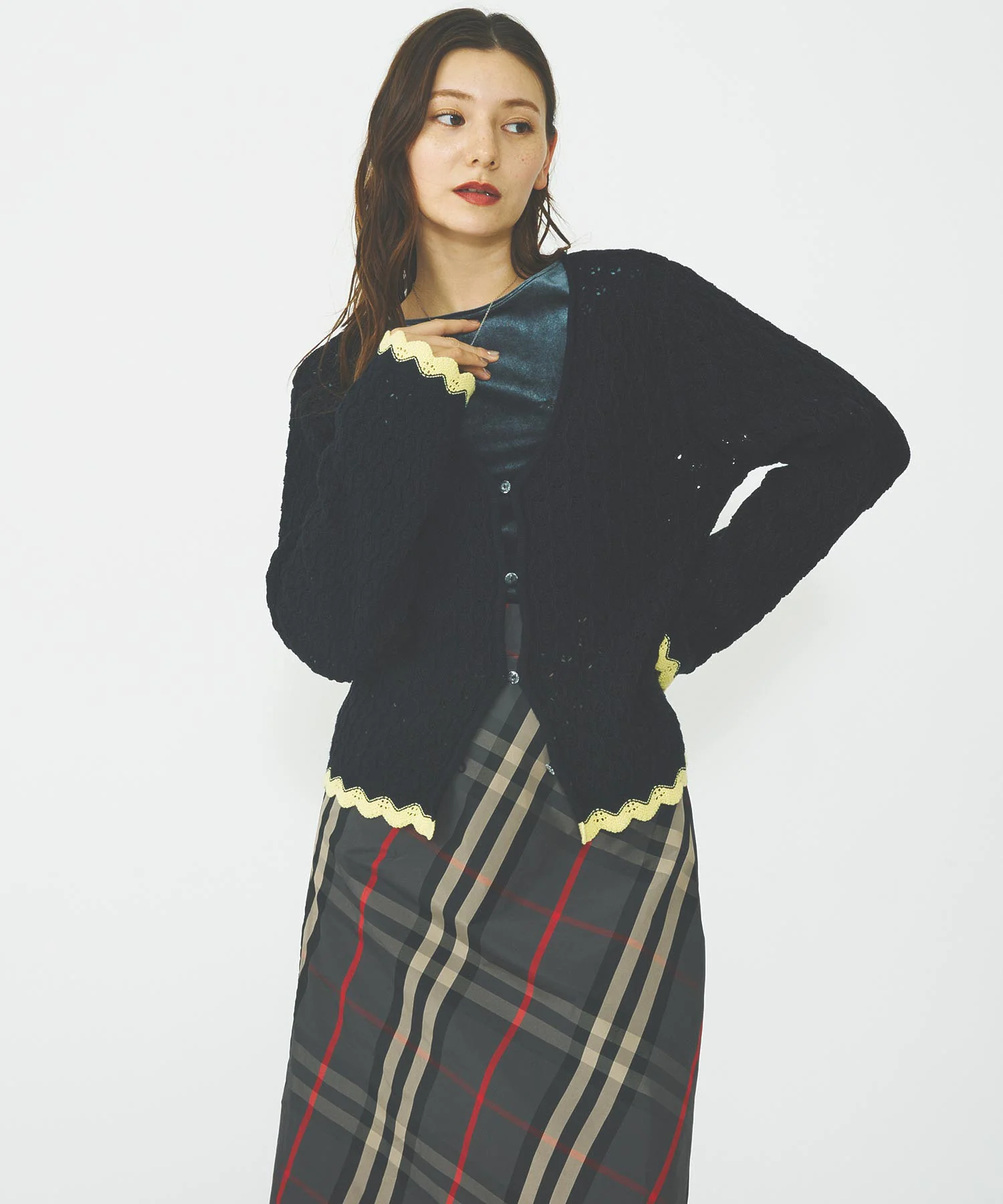 PLAID LONG SKIRT - Image 11