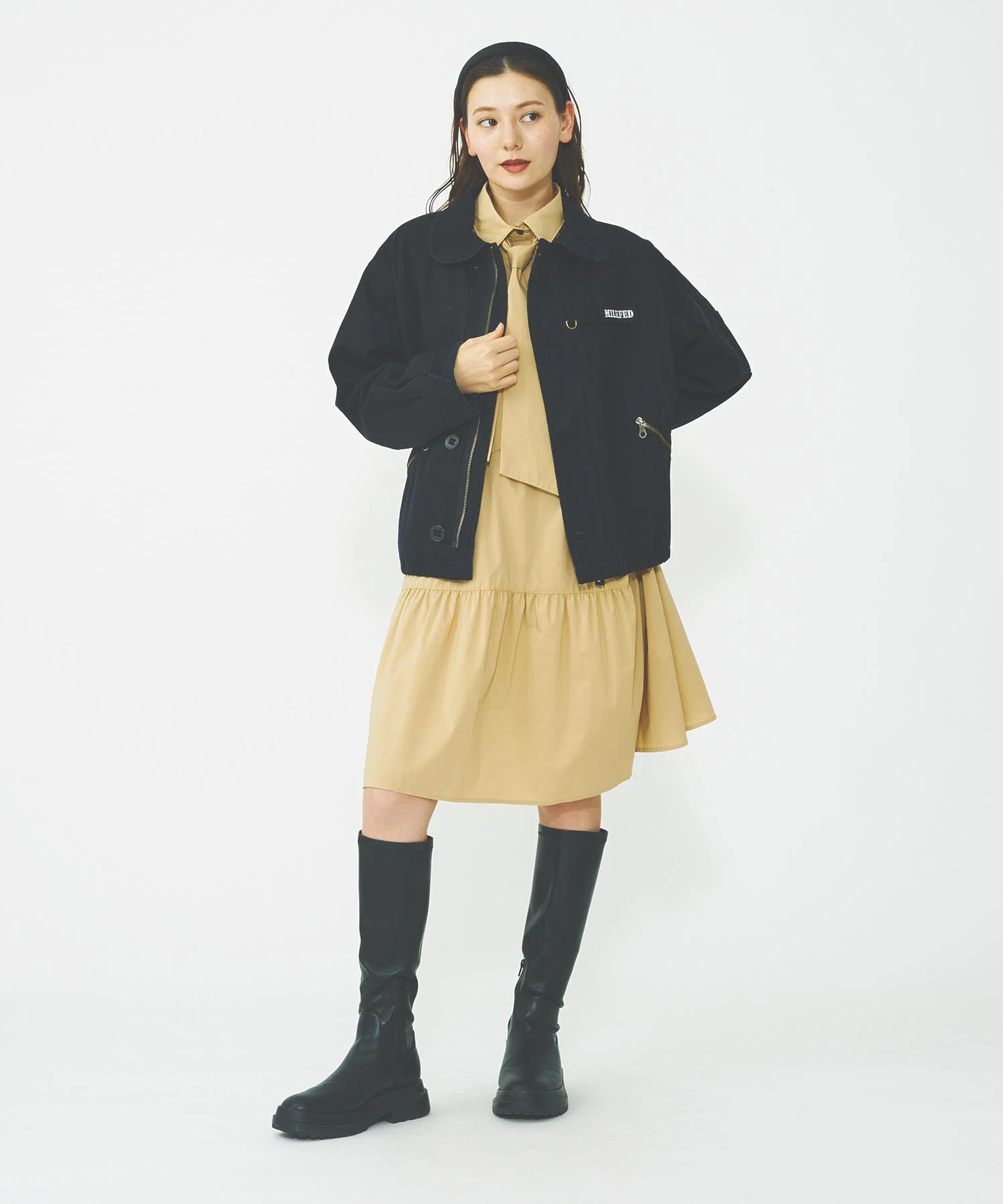 BOW TIE SHIRT DRESS - Image 15