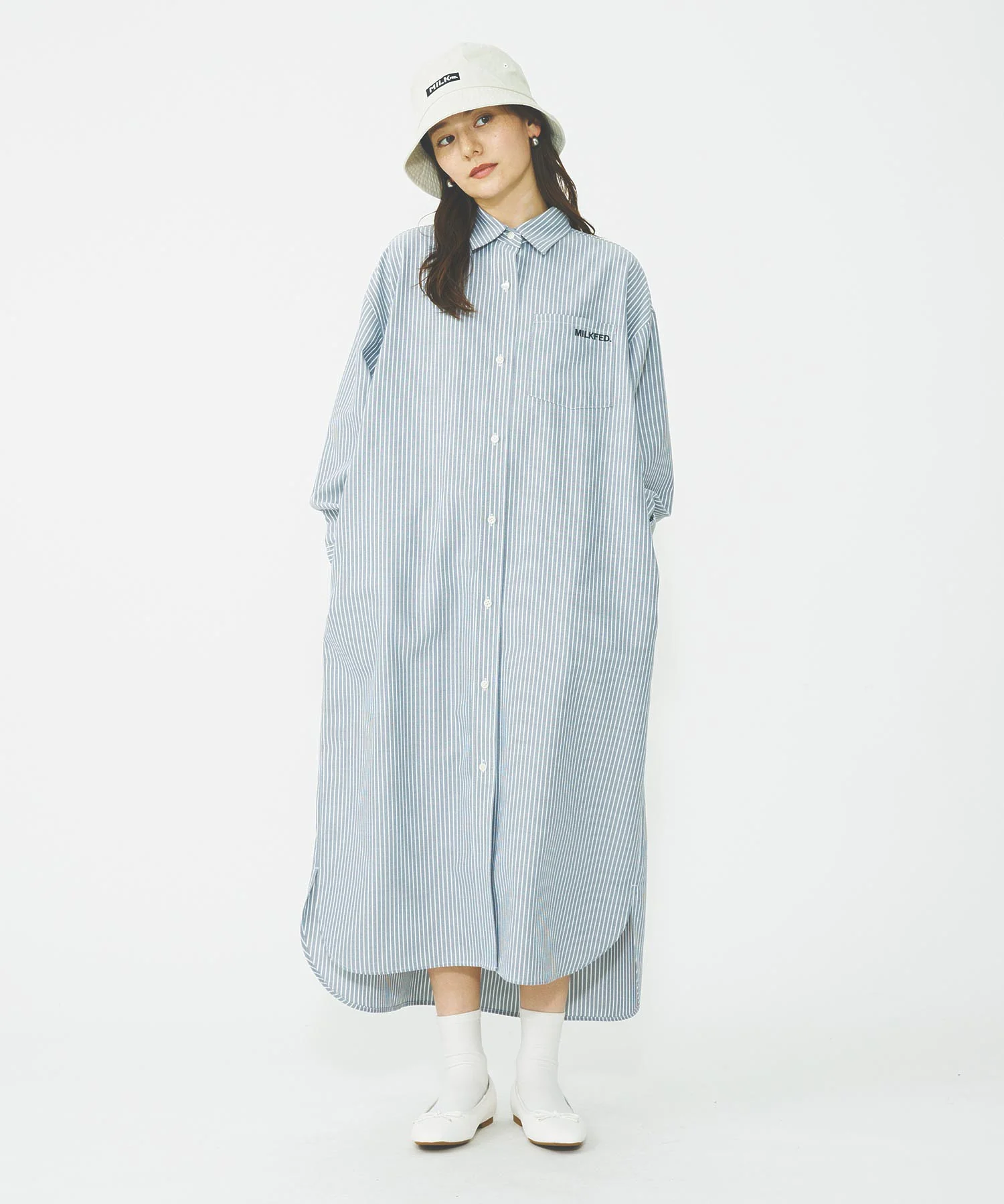 EMBROIDERRED BAR LOGO BUCKET HAT - Image 11