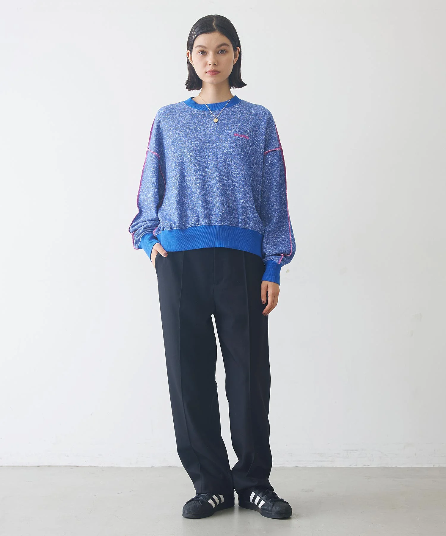 OVERLOCK STICHED SWEAT TOP - Image 20