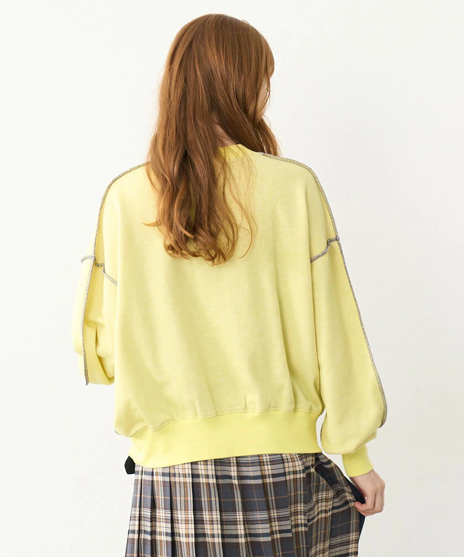 OVERLOCK STICHED SWEAT TOP - Image 7