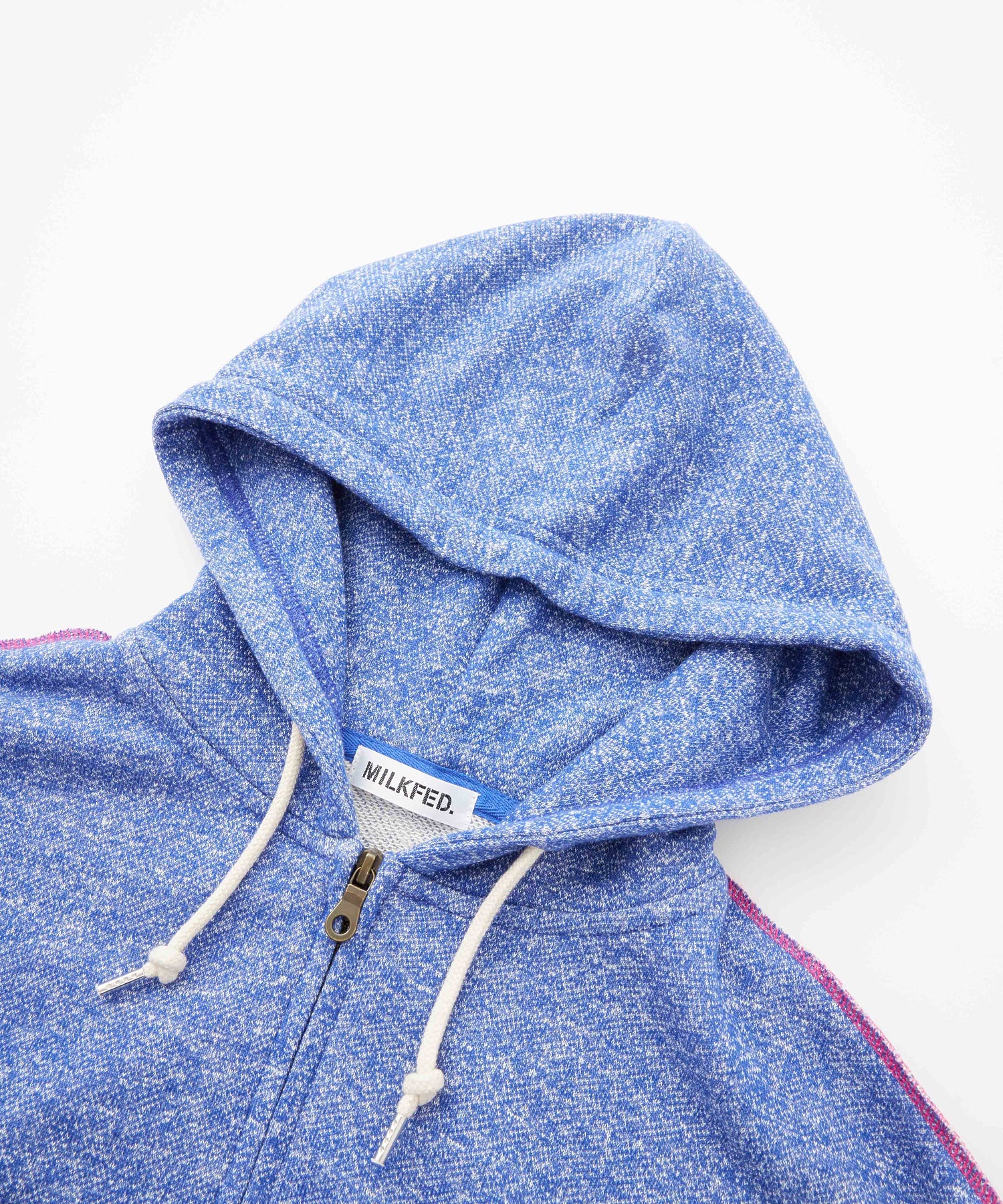 OVERLOCK STICHED ZIP UP HOODIE - Image 37