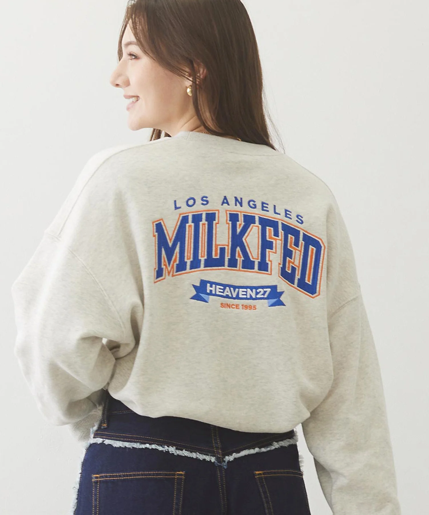 COLLEGE LOGO SWEAT TOP - Image 3