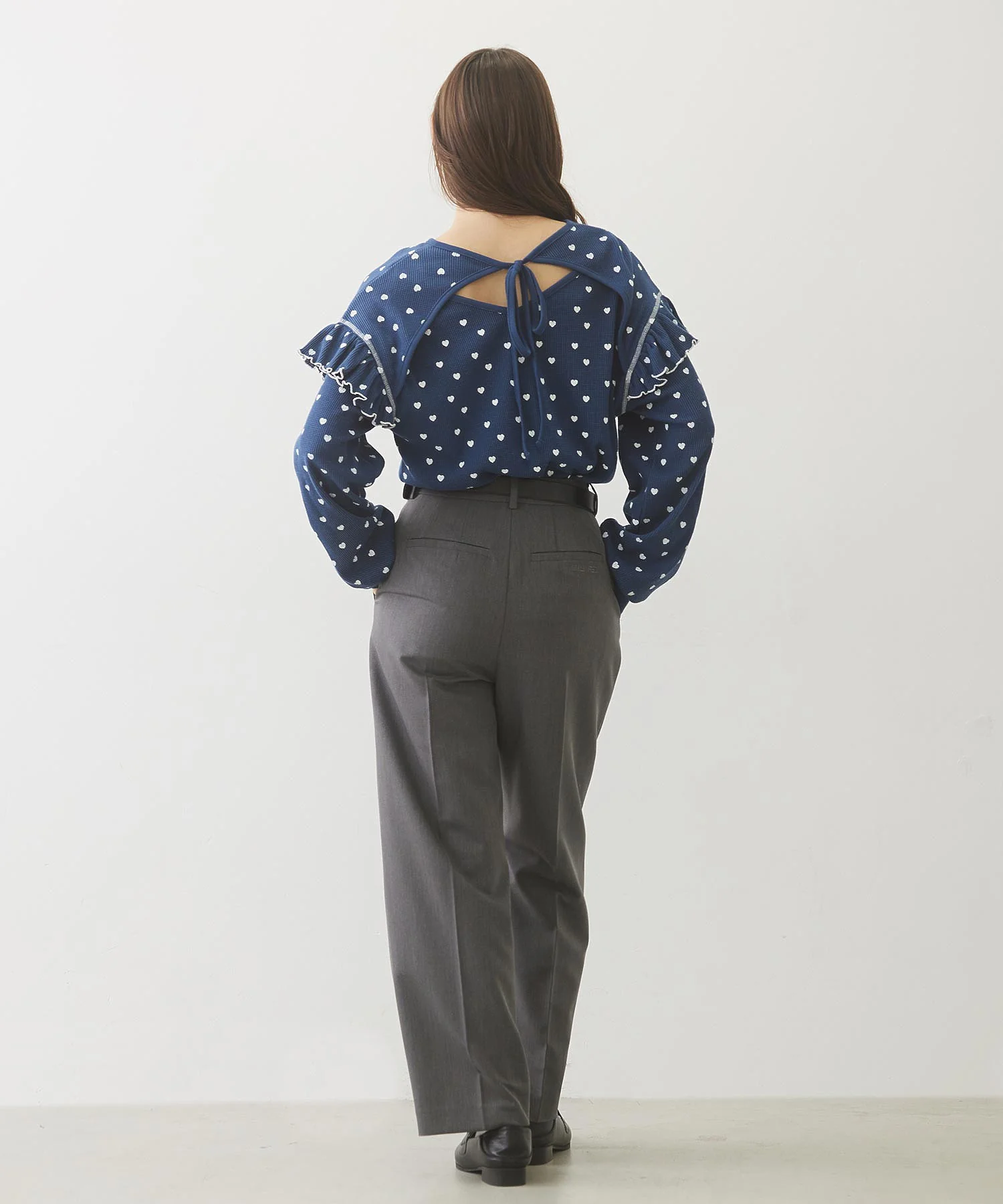 FRILL HEART WAFFLE TOP - Image 36