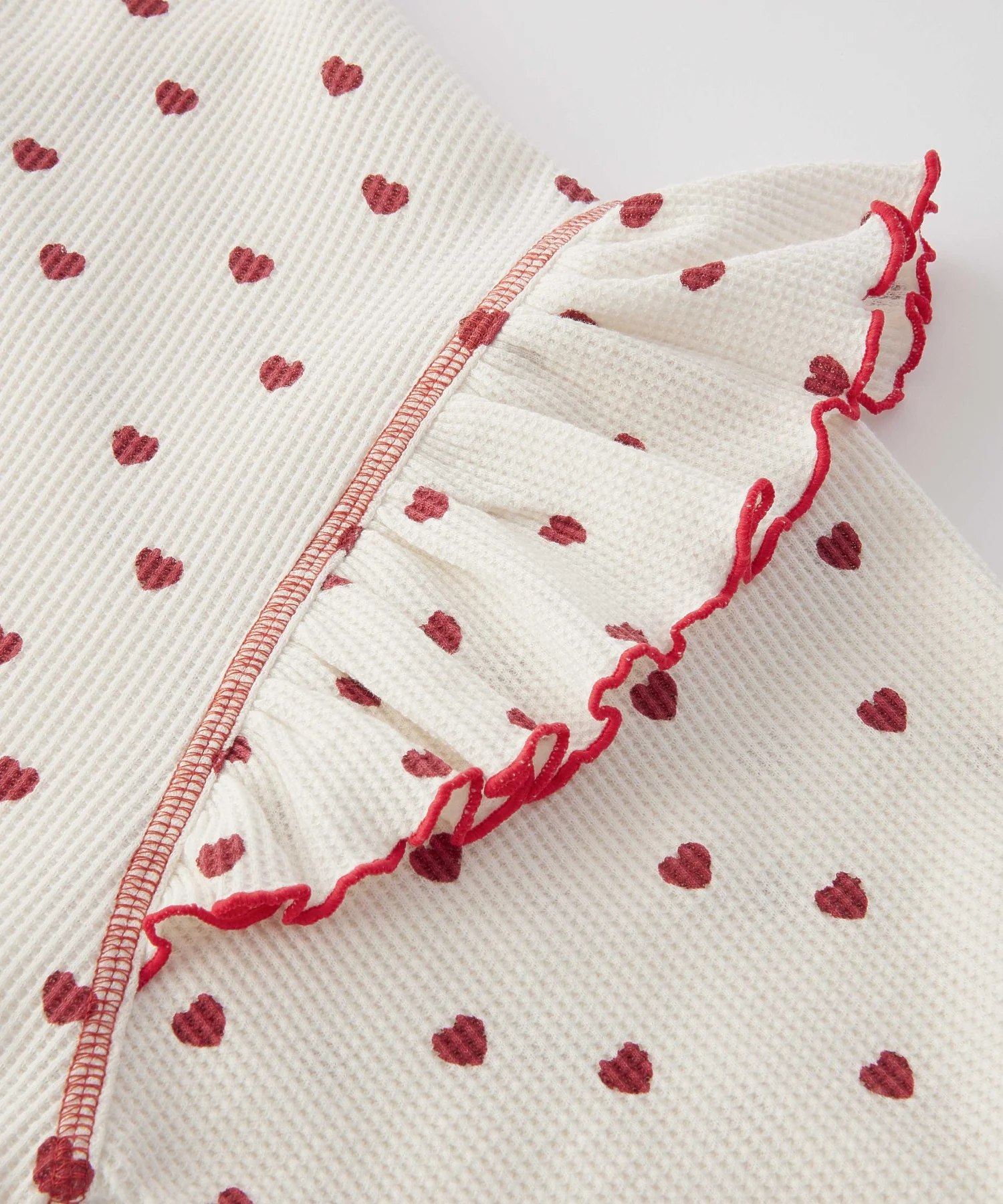 FRILL HEART WAFFLE TOP - Image 41