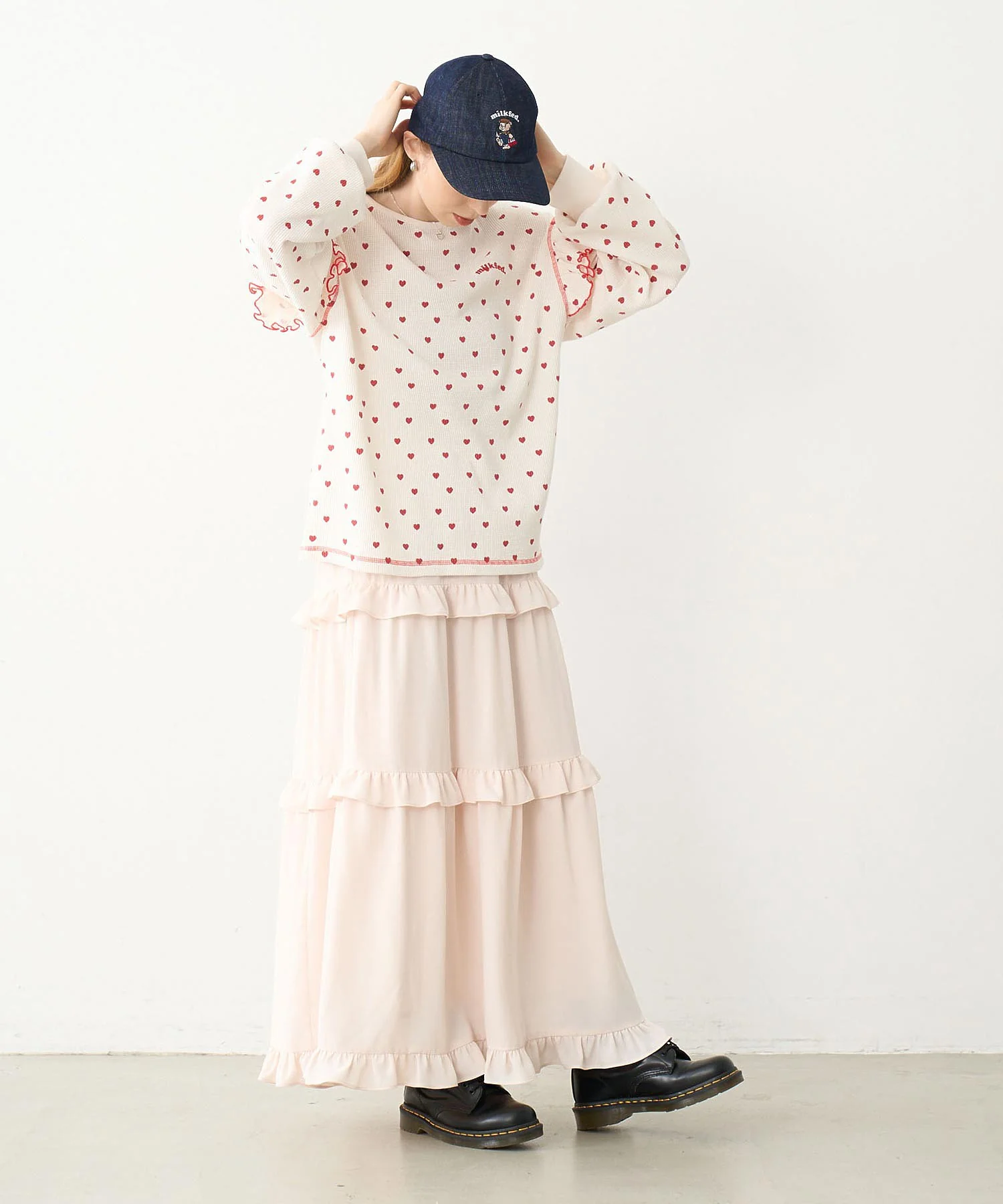 FRILL HEART WAFFLE TOP - Image 9