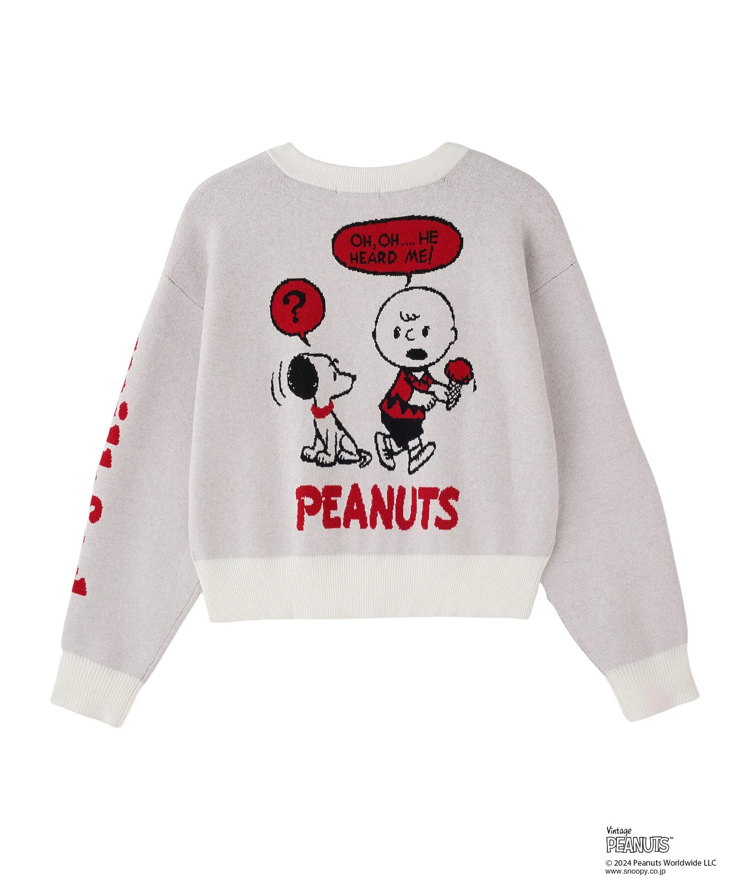 MILKFED.× PEANUTS 75th KNIT CARDIGAN - Image 10