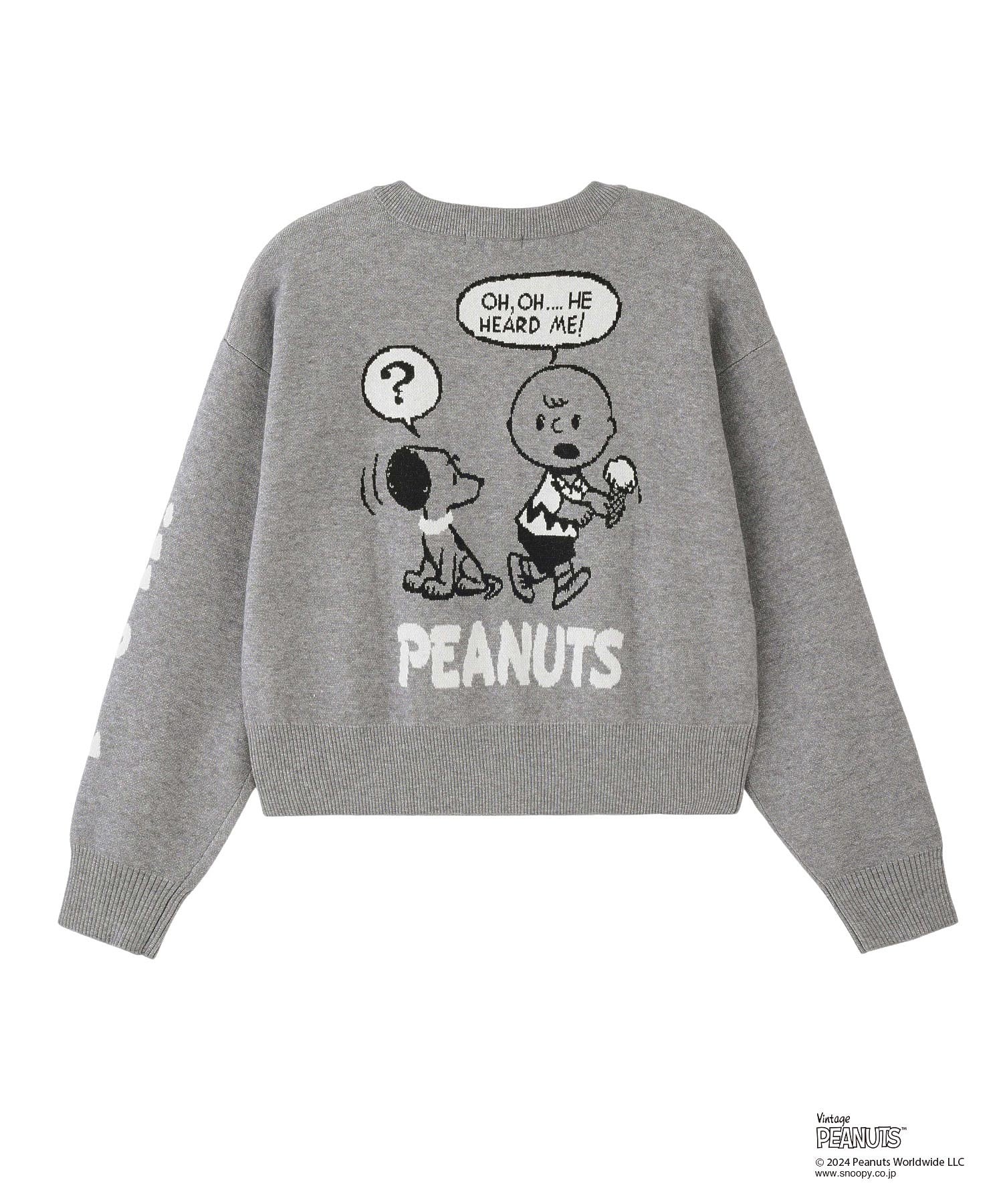 MILKFED.× PEANUTS 75th KNIT CARDIGAN - Image 12