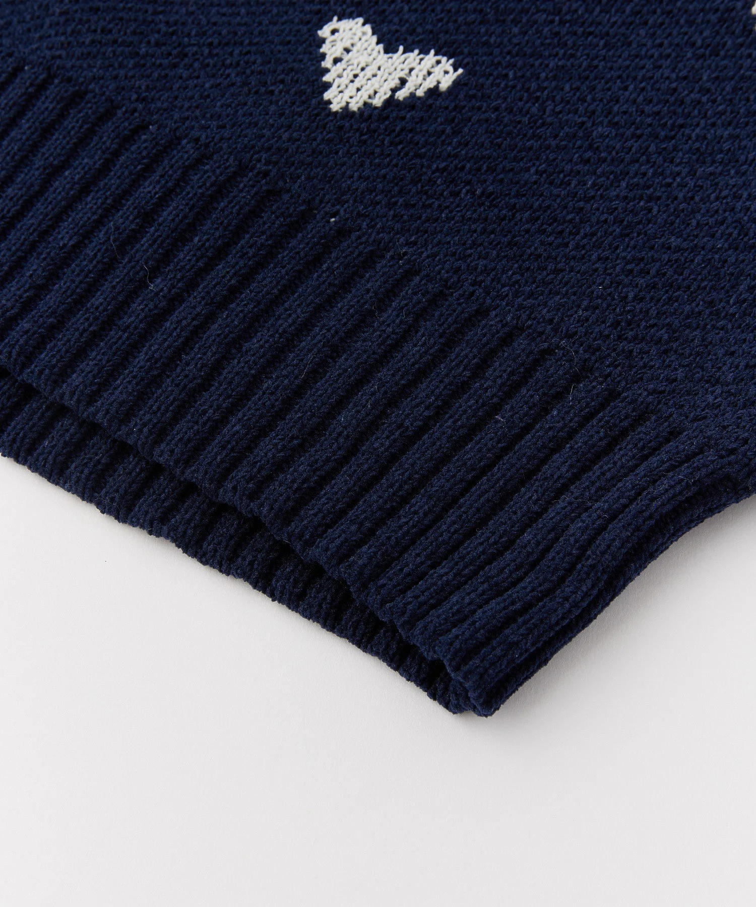HEART JACQUARD KNIT TOP - Image 35