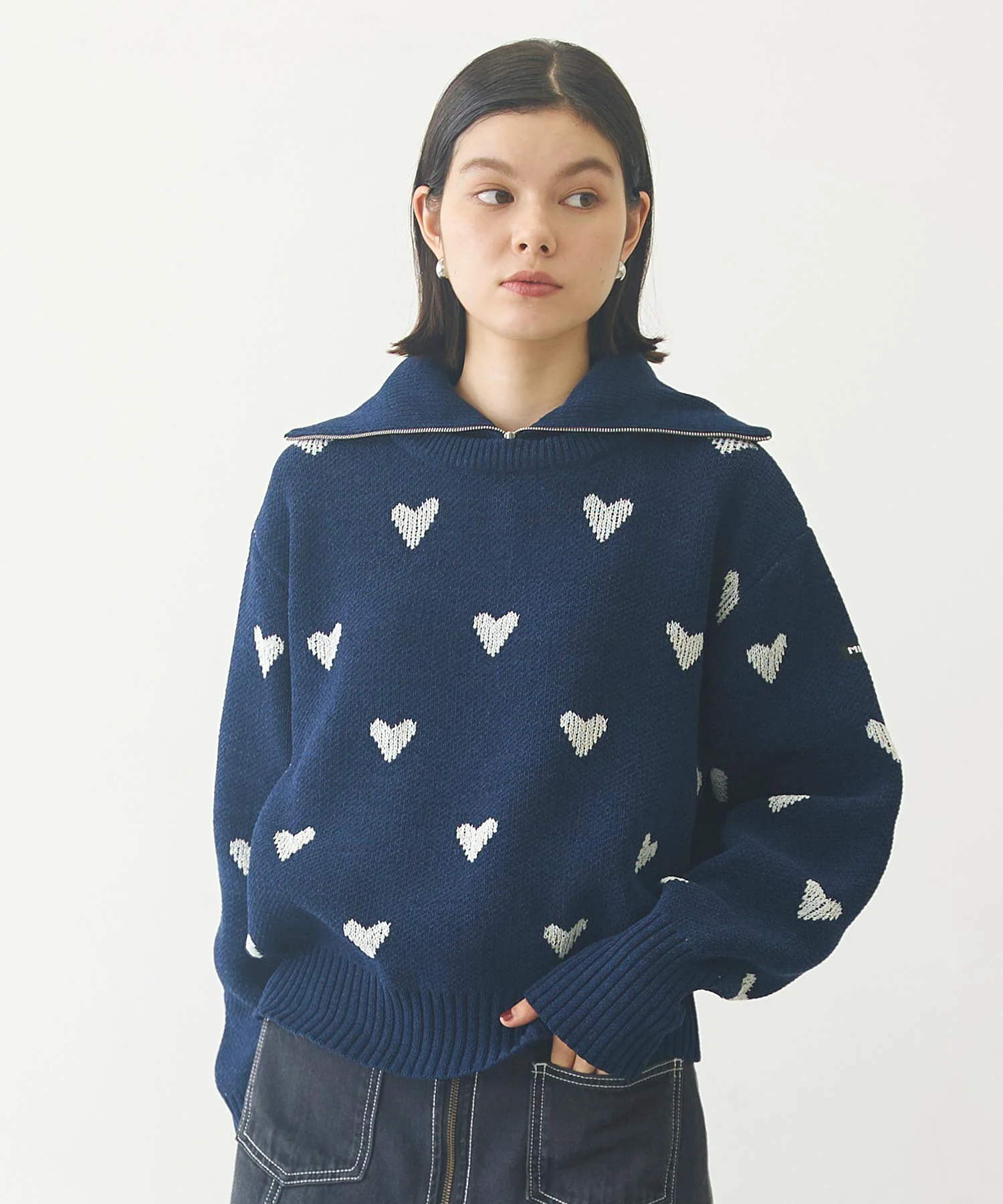 HEART JACQUARD KNIT TOP - Image 4