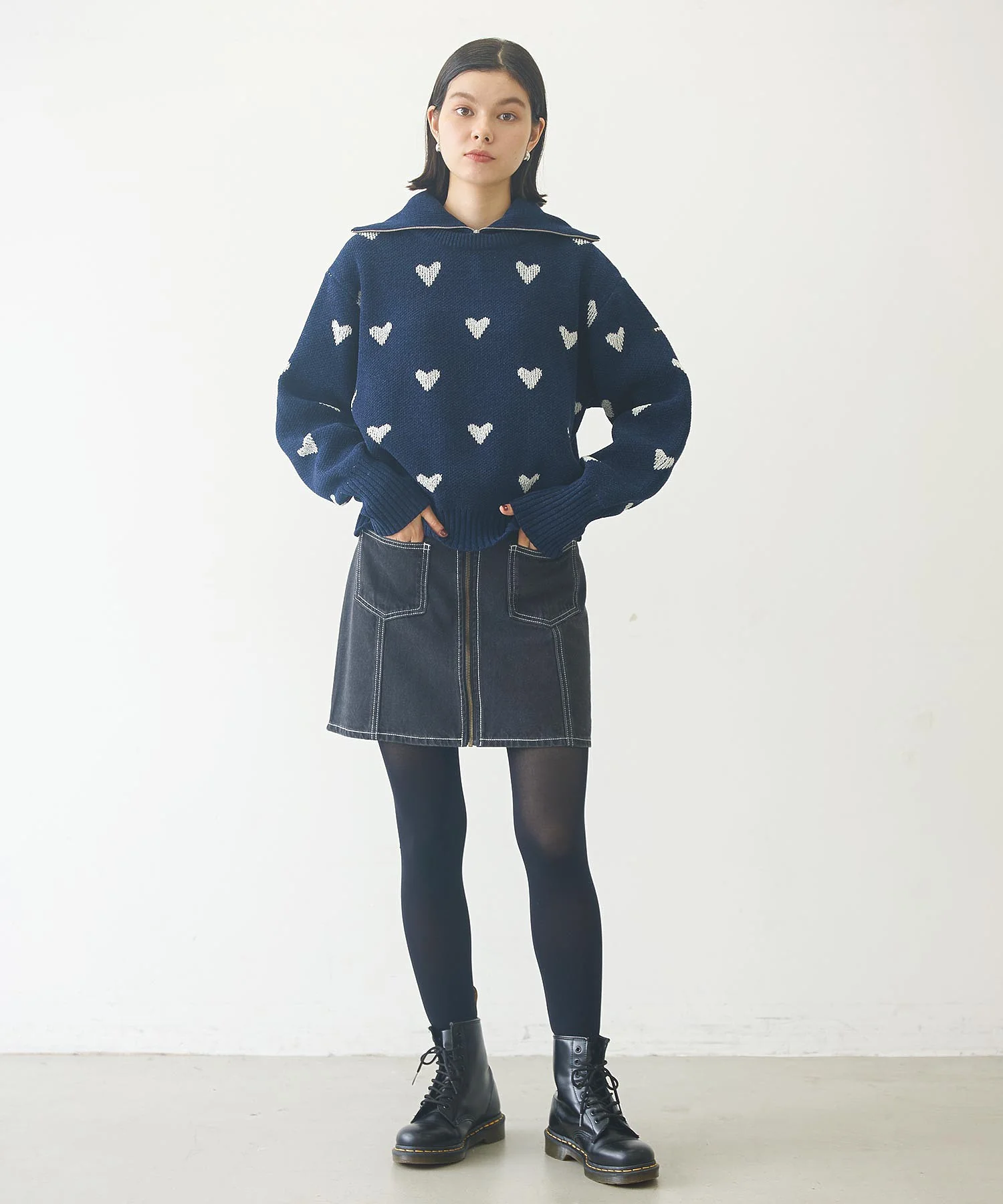 HEART JACQUARD KNIT TOP - Image 8