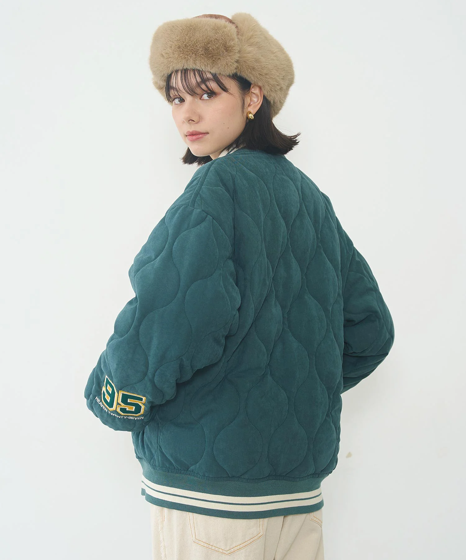 LOGO PATCH QUILTED JACKET - Image 27