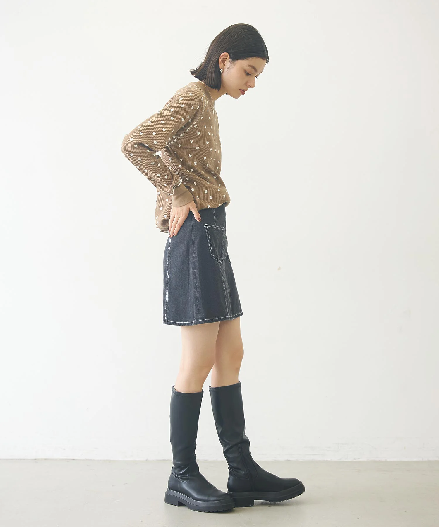 DENIM ZIP SKIRT - Image 40
