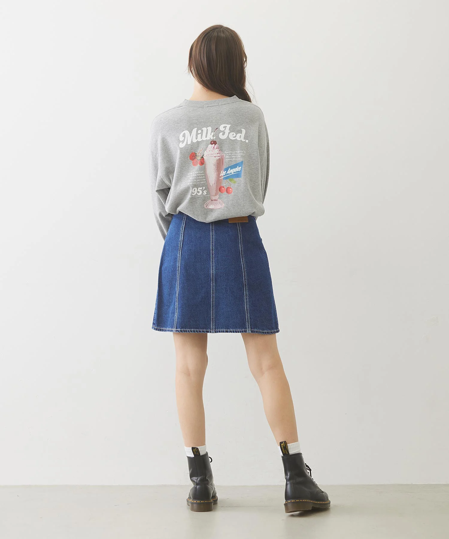 DENIM ZIP SKIRT - Image 8