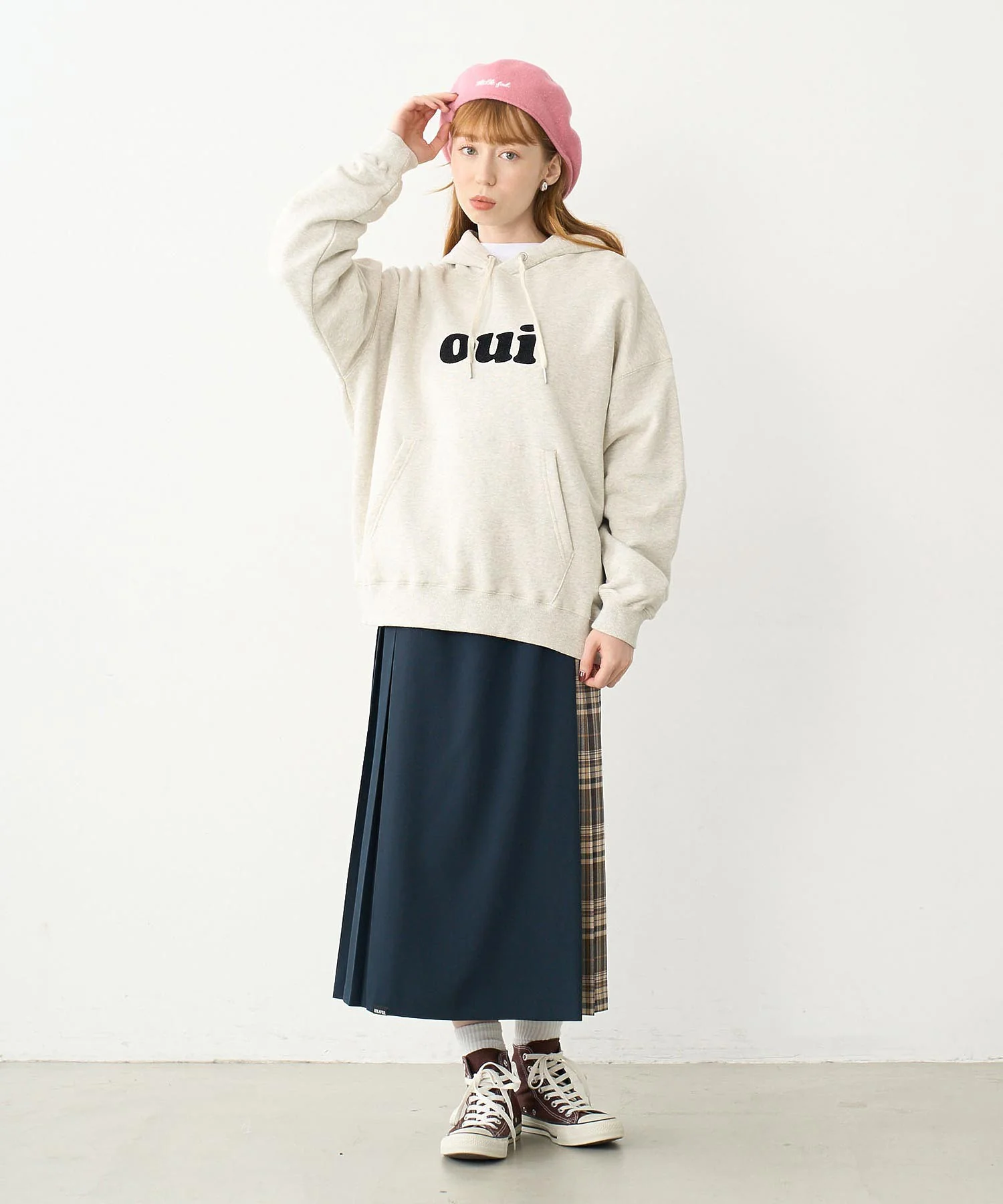 PLAID PANEL SKIRT - Image 51