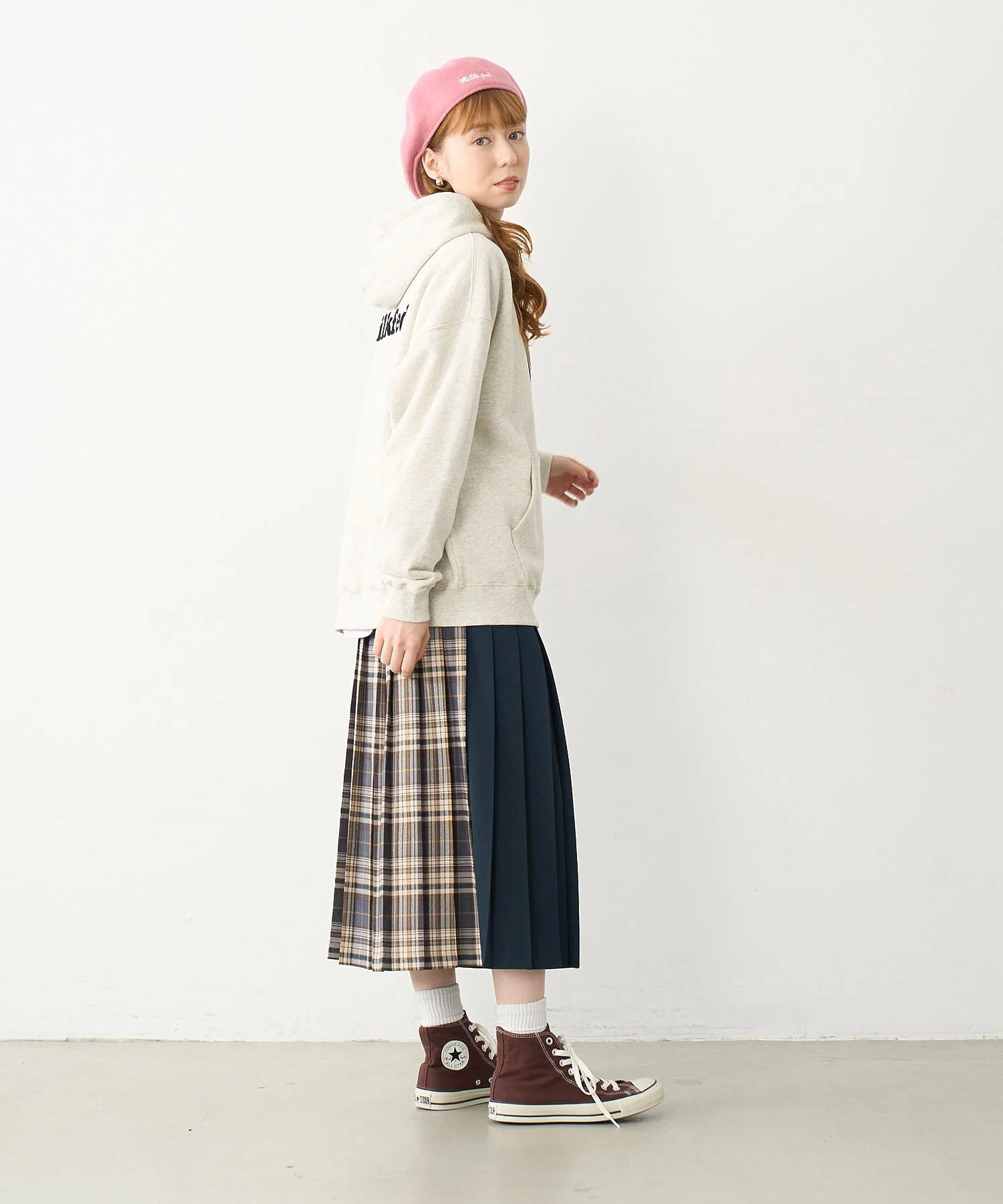 PLAID PANEL SKIRT - Image 52