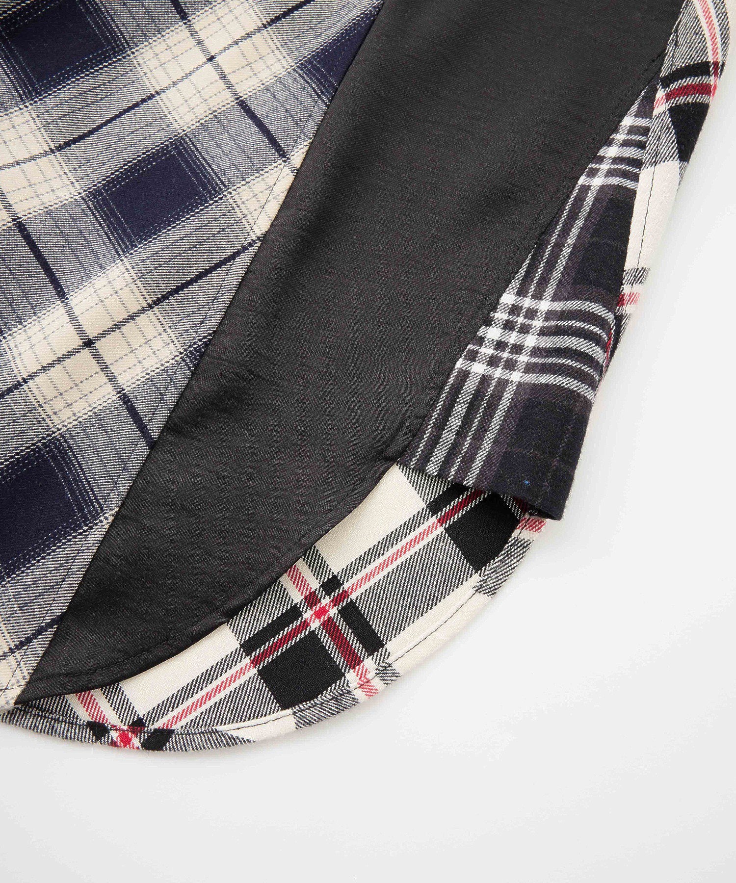 PLAID PATCHWORK SHIRT DRESS - Image 47
