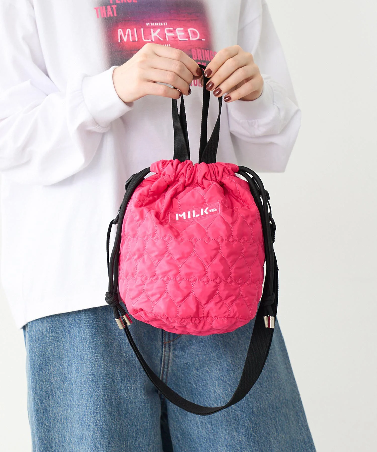 HEART QUILTED SHOULDER BAG - Image 14