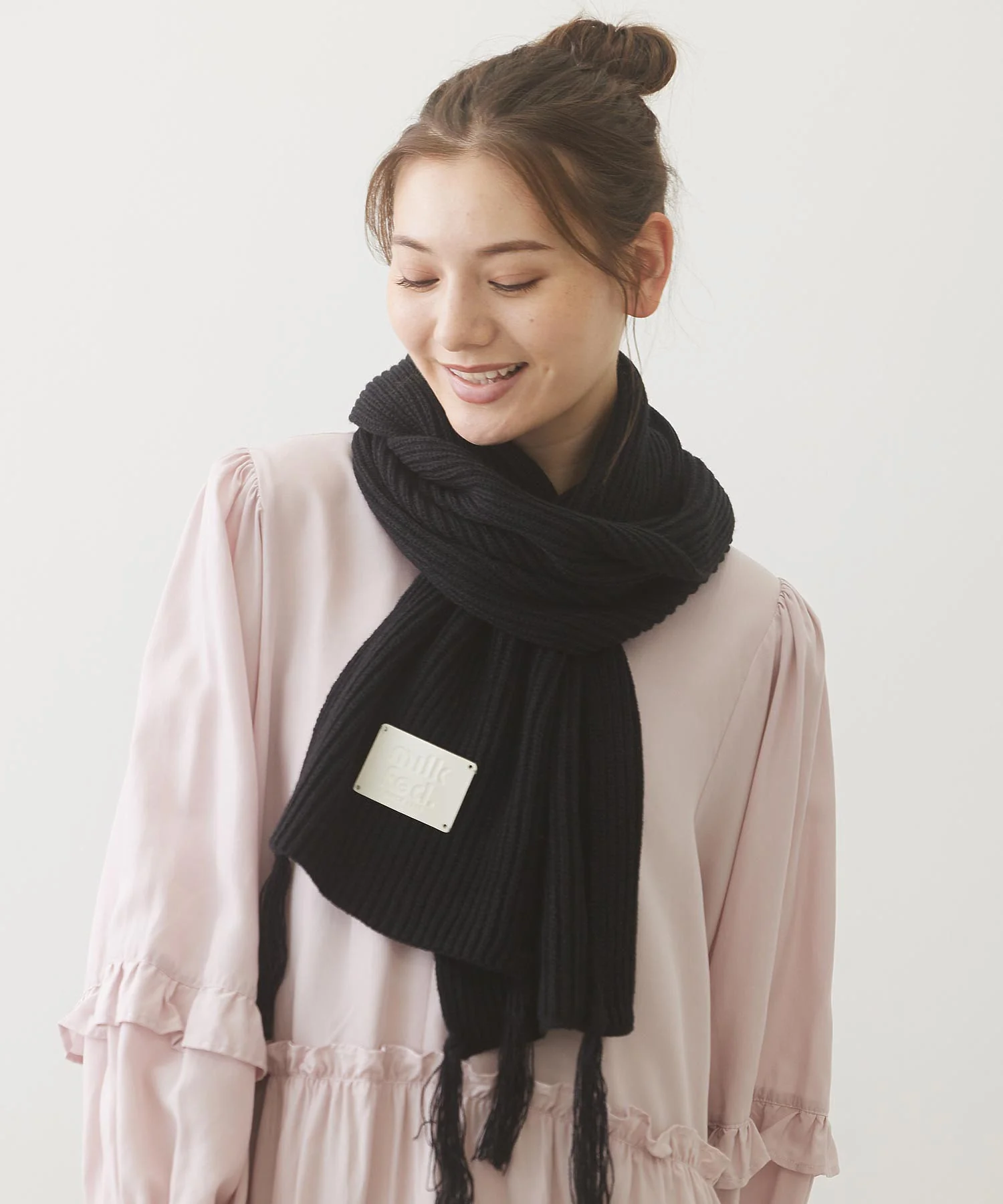 LOGO PATCH RIB SCARF - Image 14
