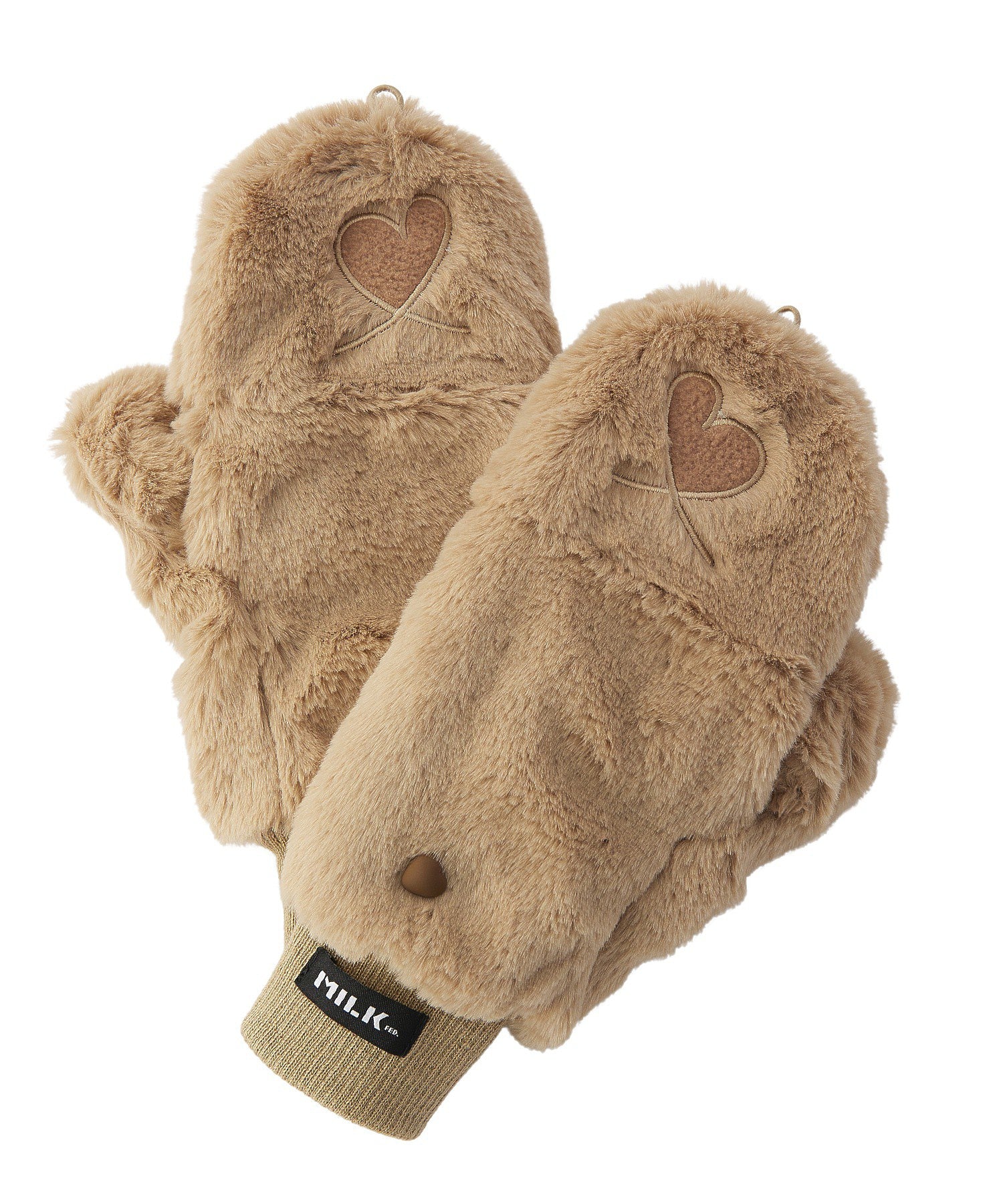 LOVE HEART FAUX FUR MITTENS - Image 44