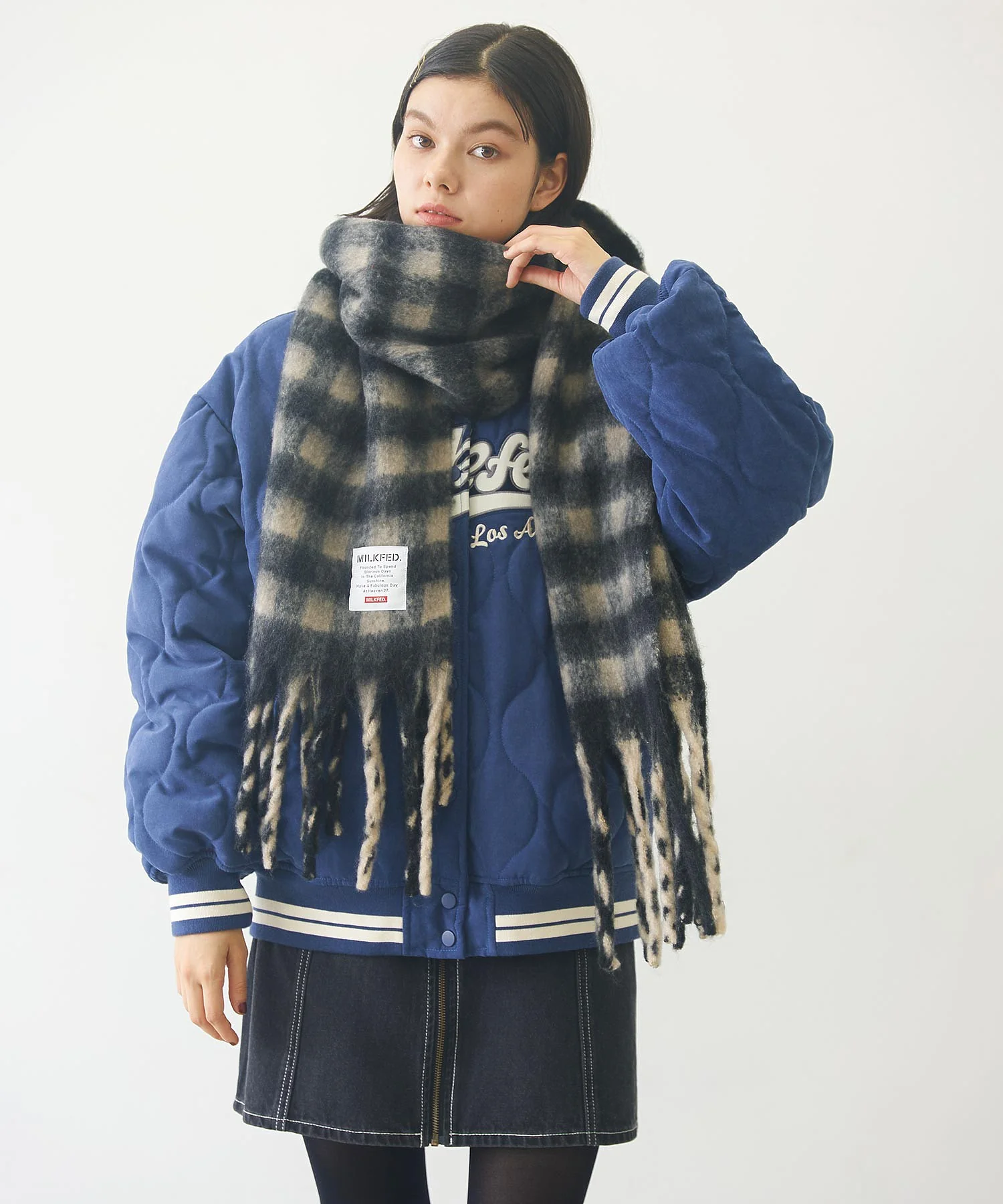 CHECKERED SCARF - Image 8
