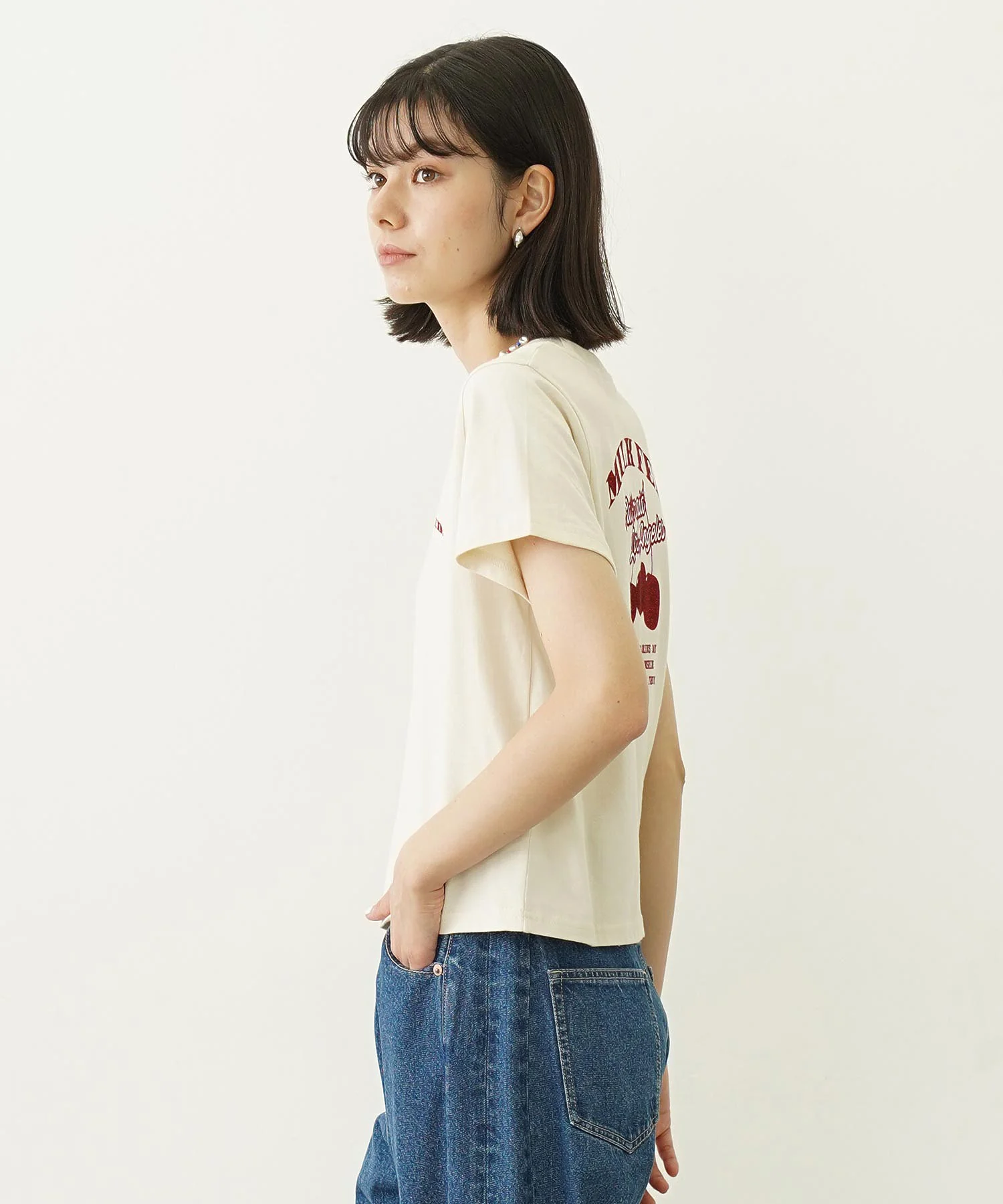 GLITTER  CHERRY COMPACT S/S TEE - Image 17