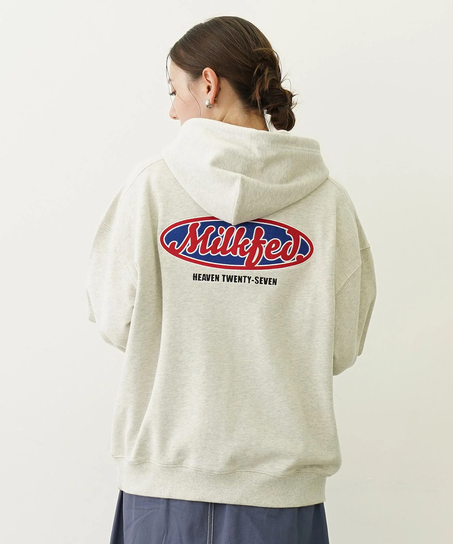 OVAL LOGO EMBROIDERY SWEAT HOODIE - Image 12