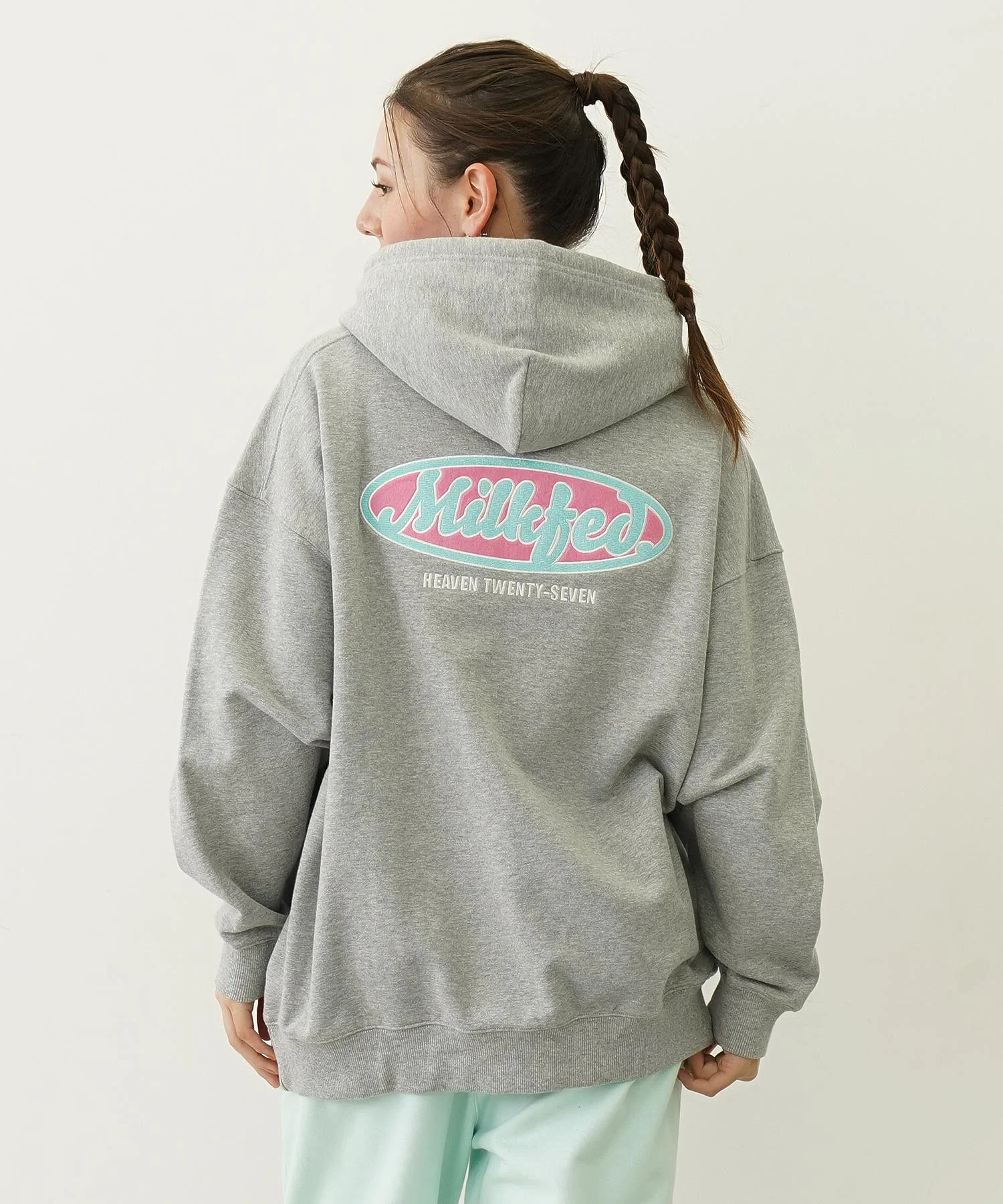 OVAL LOGO EMBROIDERY SWEAT HOODIE - Image 19
