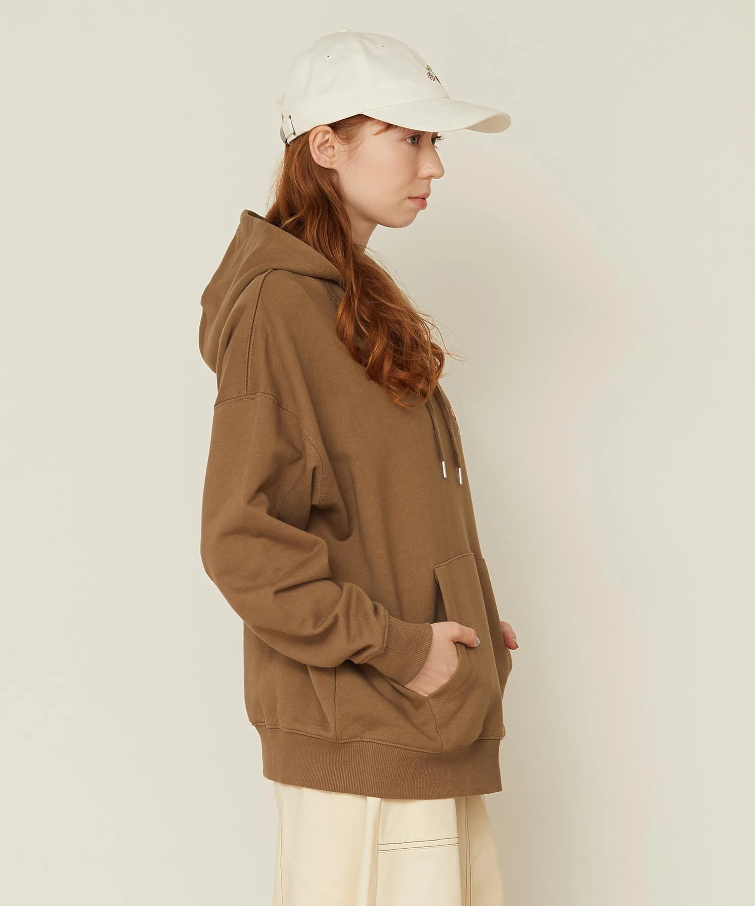 OVAL LOGO EMBROIDERY SWEAT HOODIE - Image 5