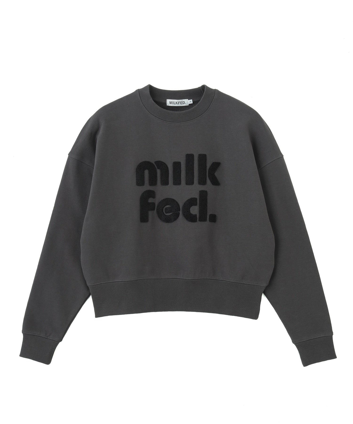 CUT-OUT LOGO SHORT SWEAT TOP - Image 3