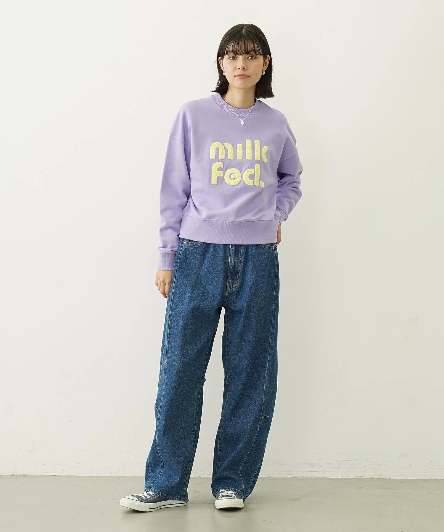 CUT-OUT LOGO SHORT SWEAT TOP - Image 5