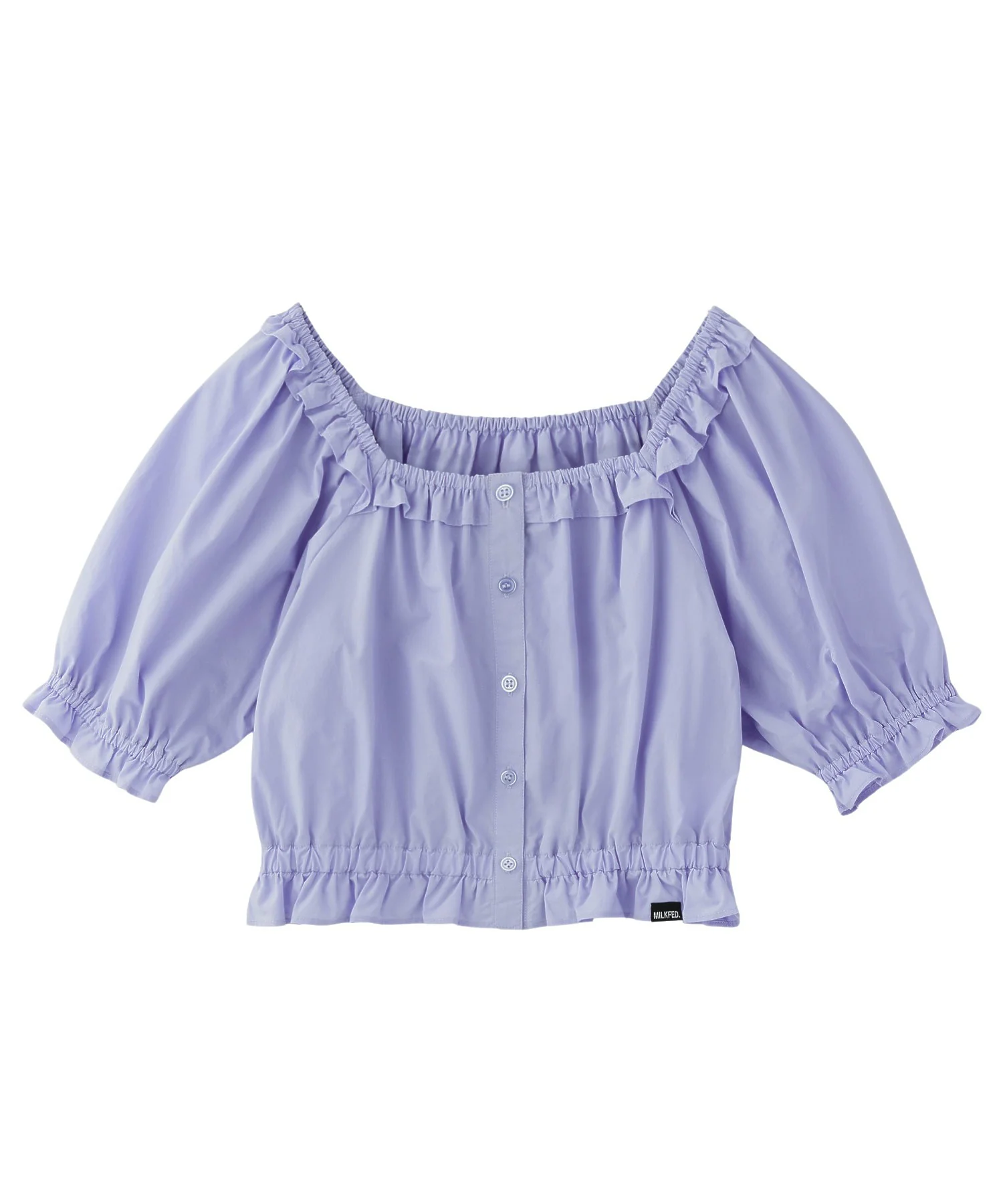 SQUARE NECK PUFF SLEEVE BLOUSE - Image 2